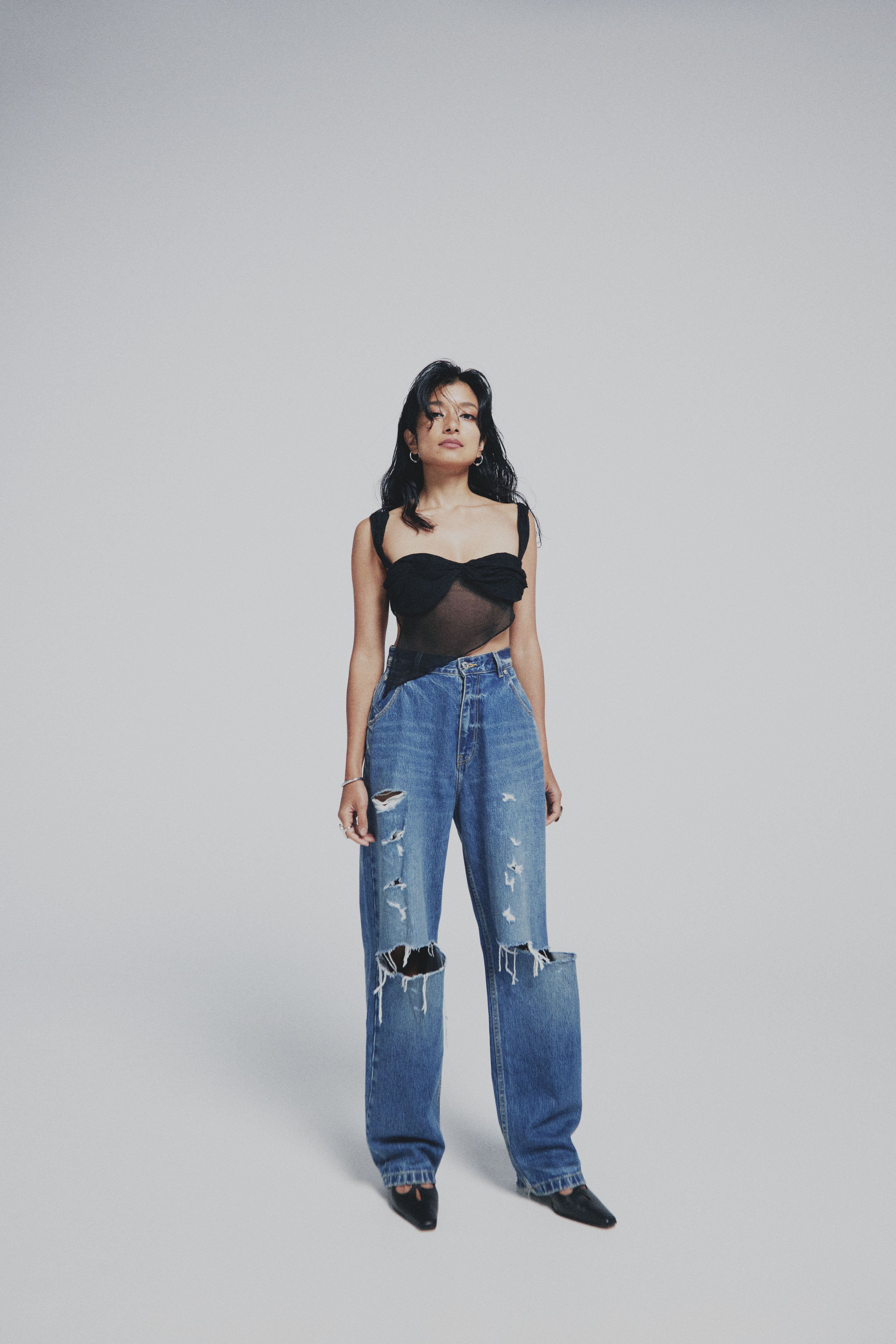 VINTAGE WIDE TAPERED INDIGO CRUSH