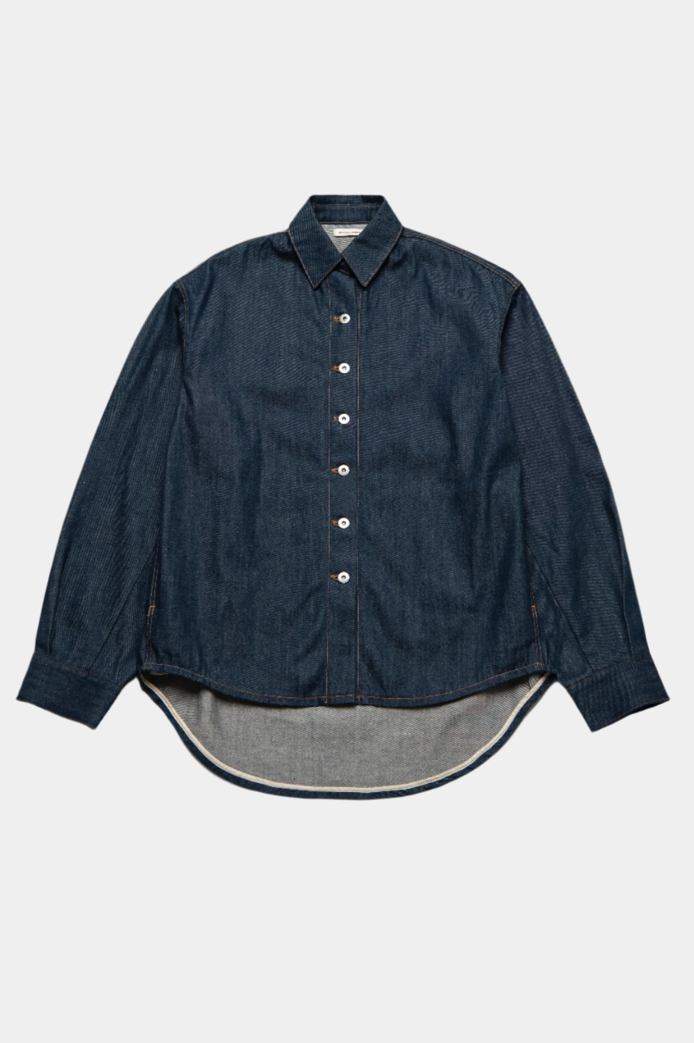 OVERSIZED DENIM SHIRT JACKET DARK INDIGO