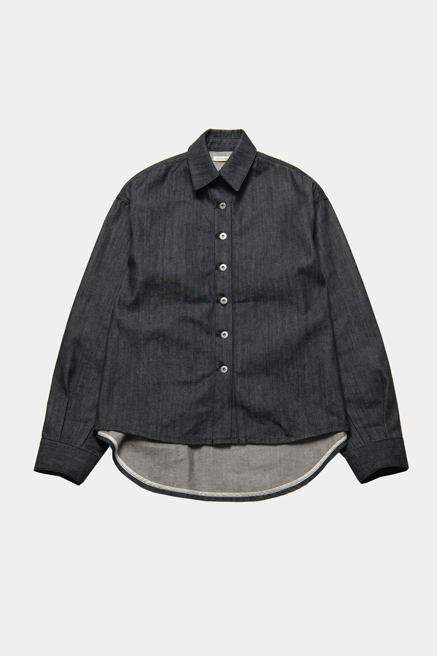 ジャケット・アウター studior330 OVERSIZED DENIM SHIRTS OVERSIZED DENIM SHIRT JACKET BLACK