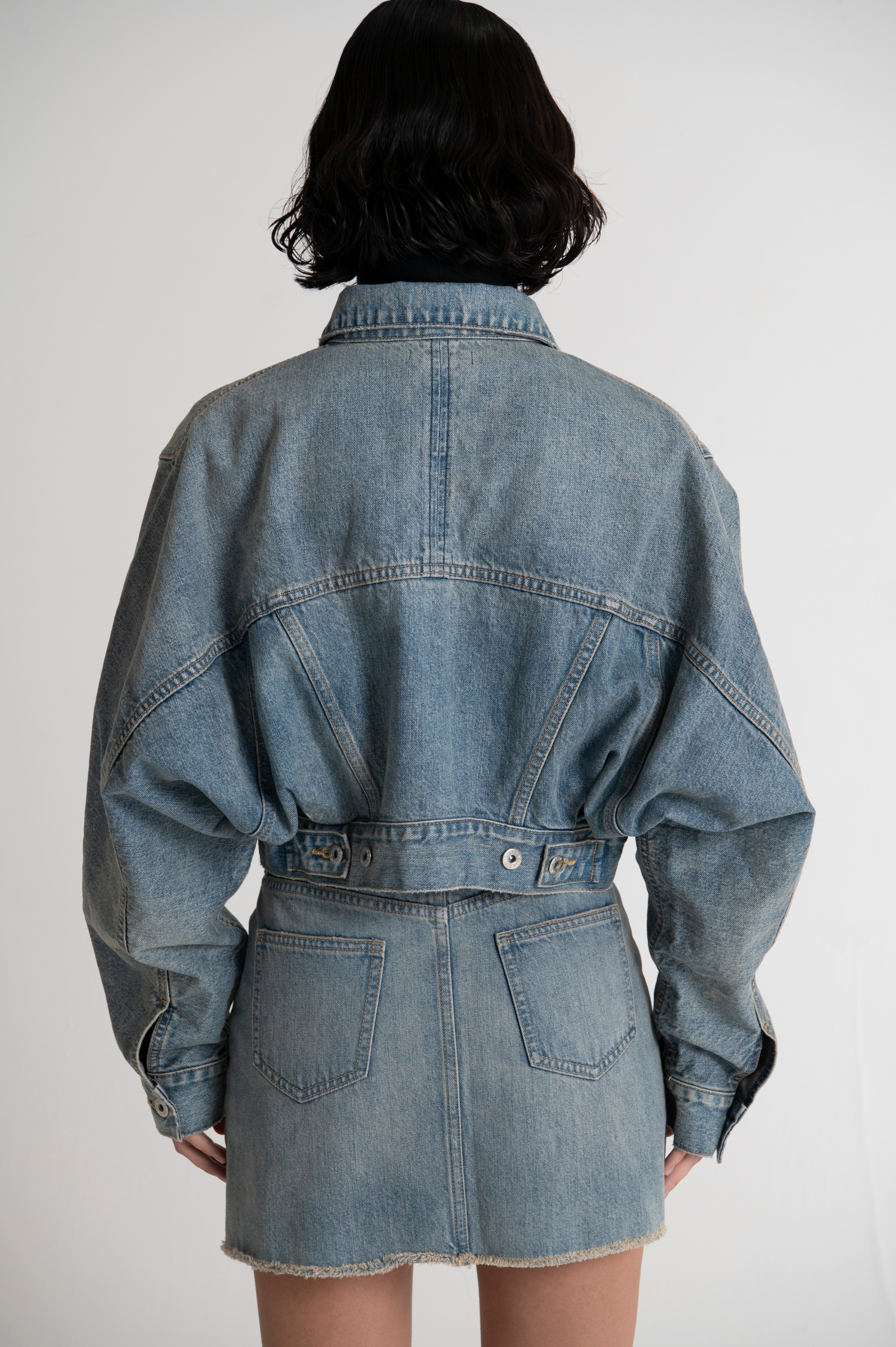 Dolman Sleeve Denim Jacket M. Indigo