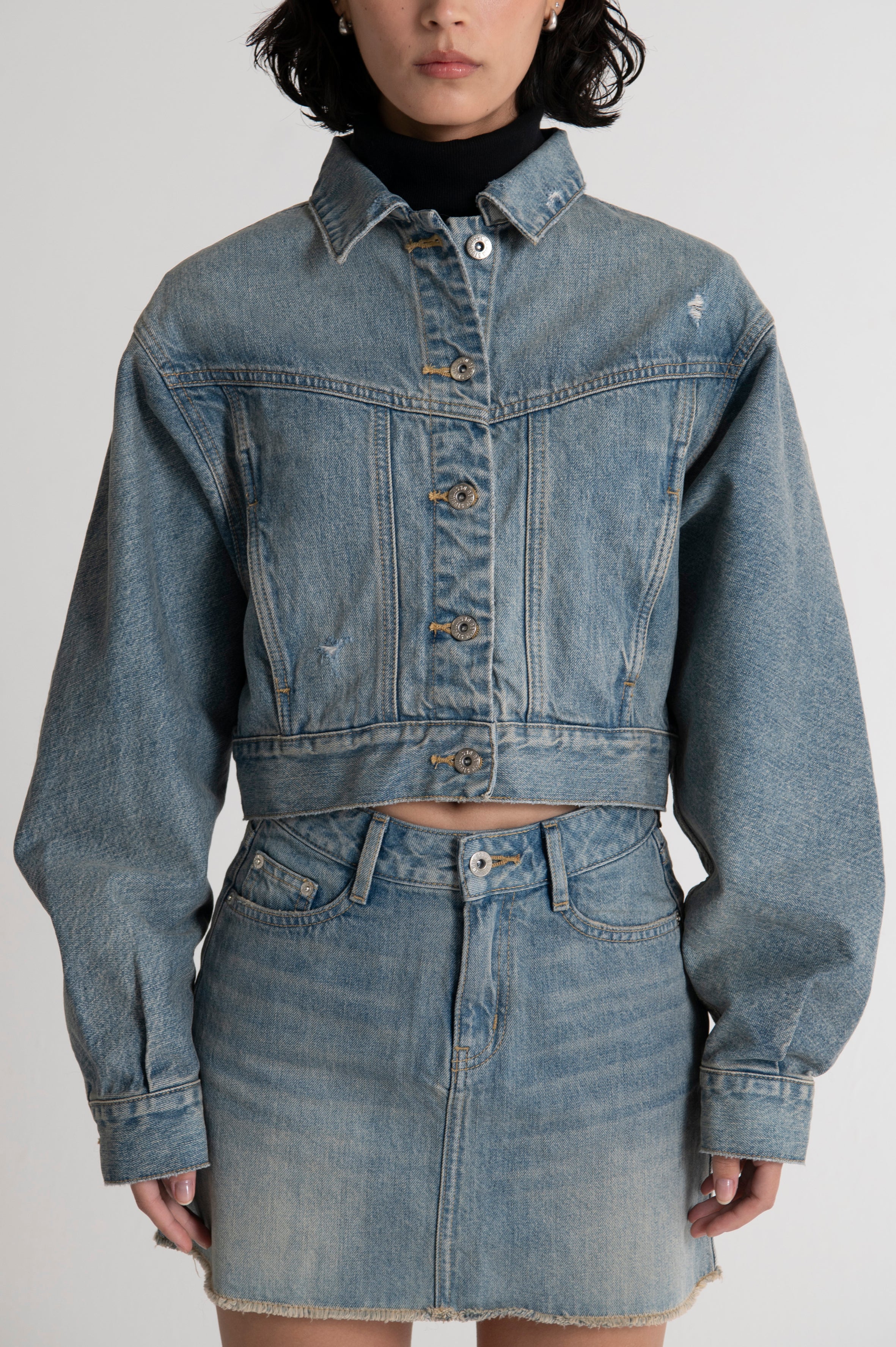 Dolman Sleeve Denim Jacket M. Indigo