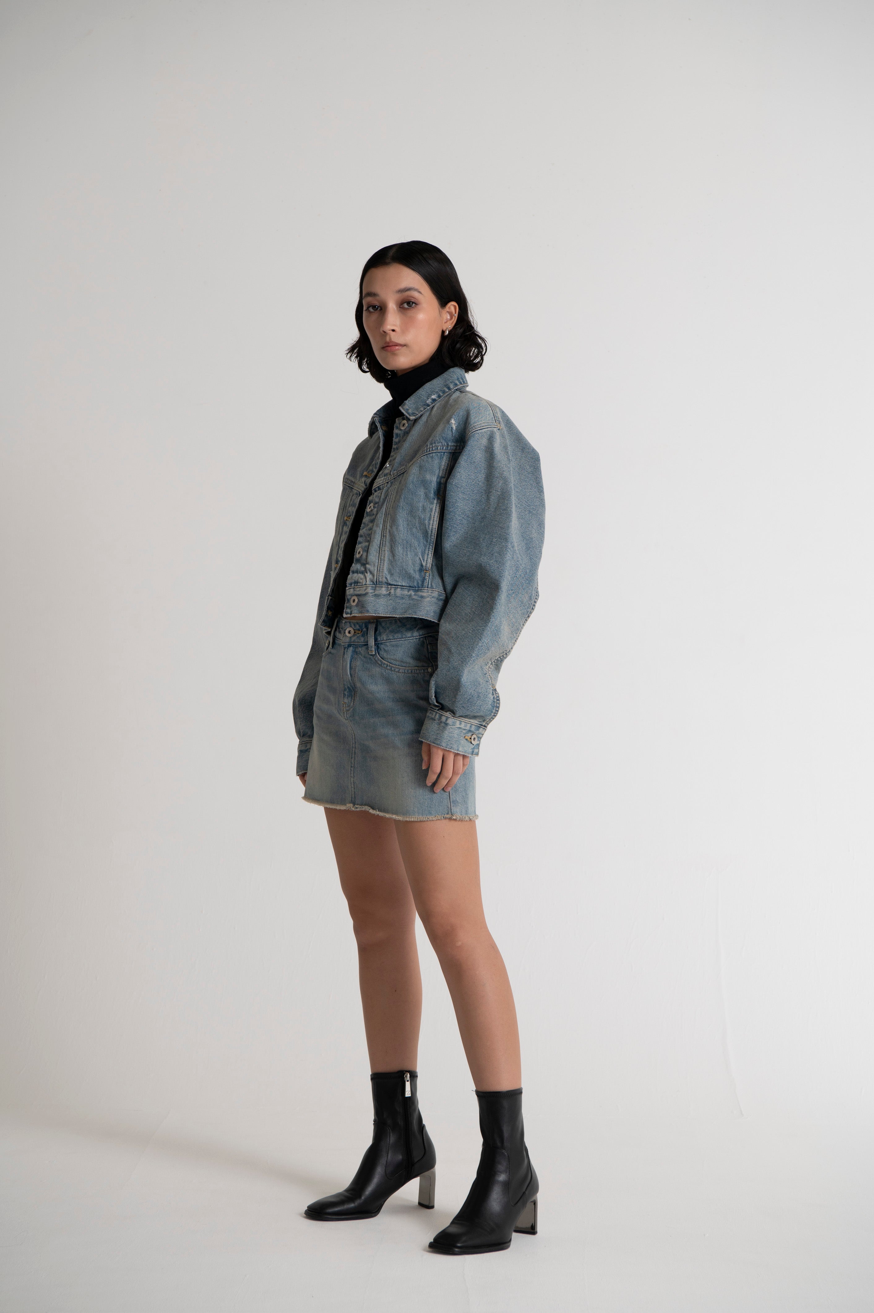 Dolman Sleeve Denim Jacket M. Indigo