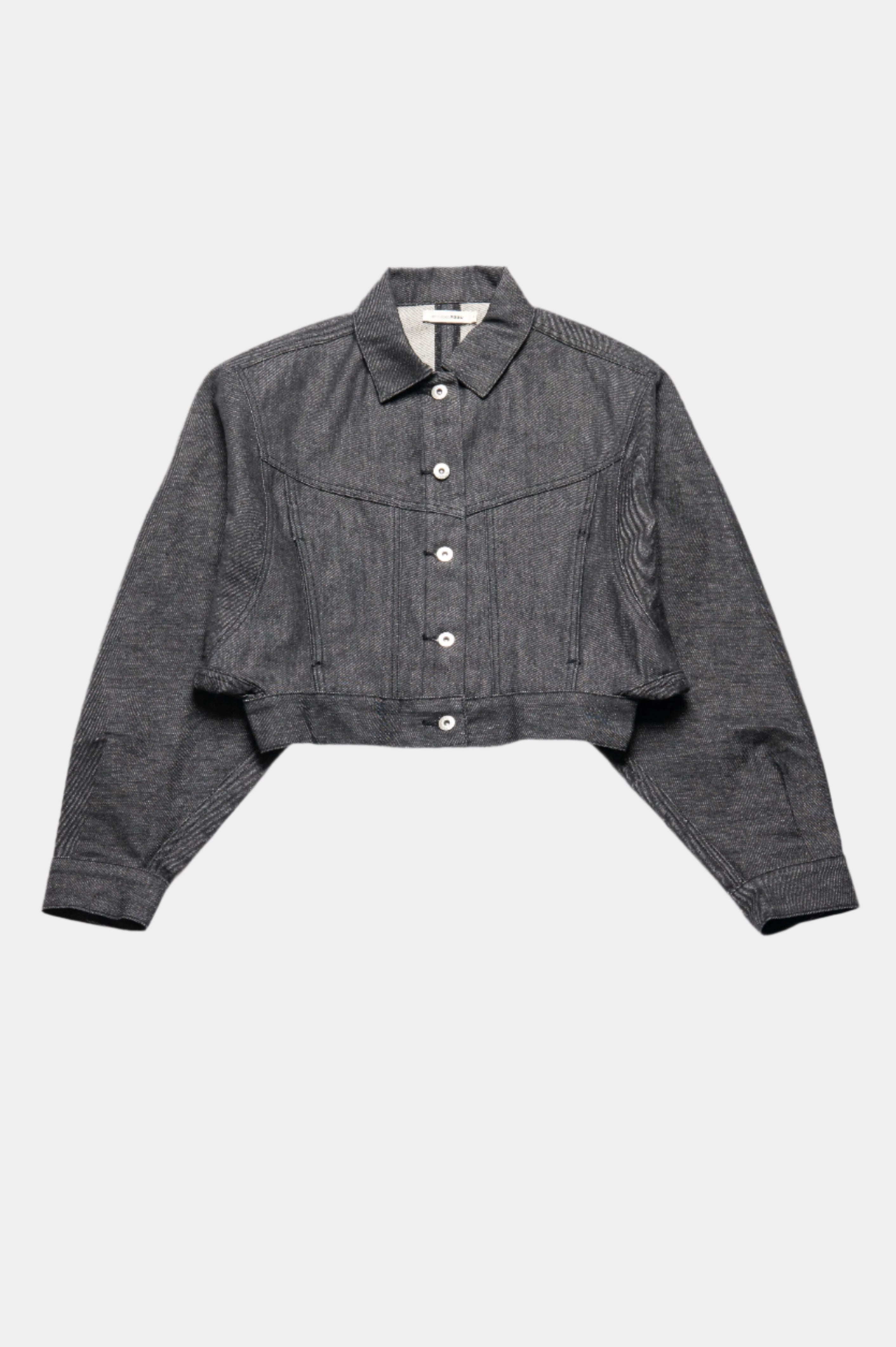 Dolman Sleeve Denim Jacket Non-Wash Black