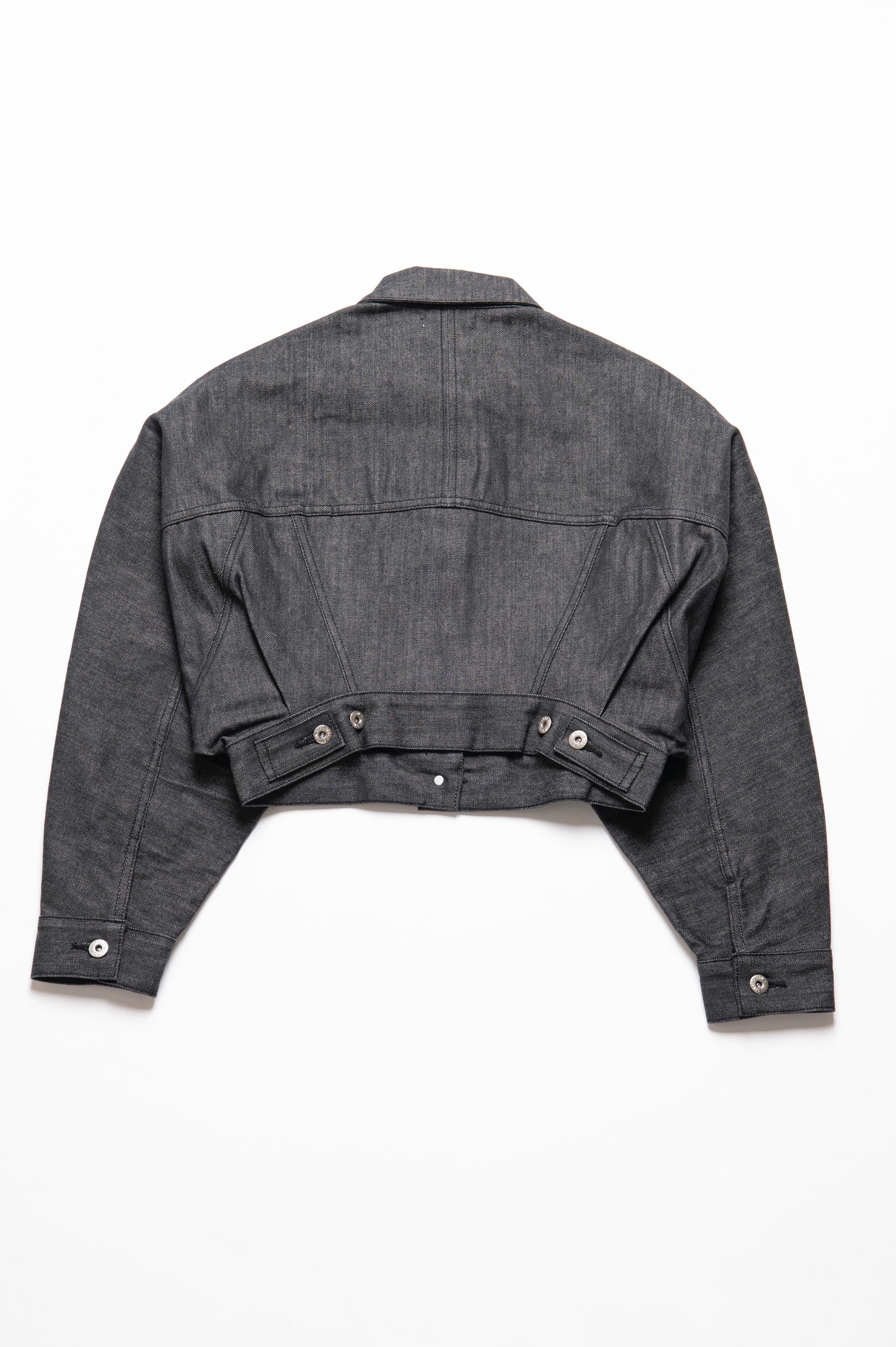 Dolman Sleeve Denim Jacket Non-Wash Black