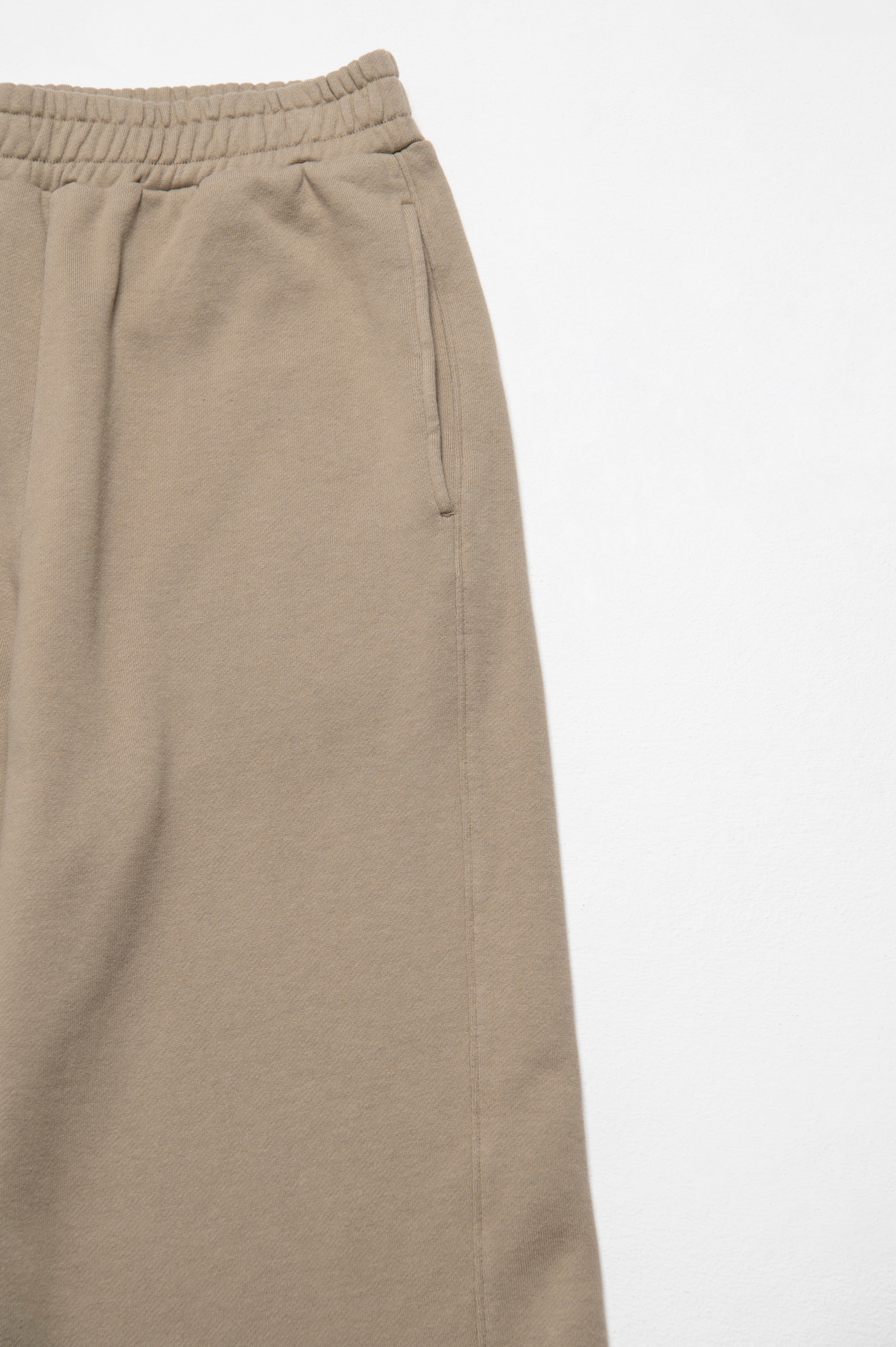 FRENCH TERRY LONG PANTS LIGHT BROWN