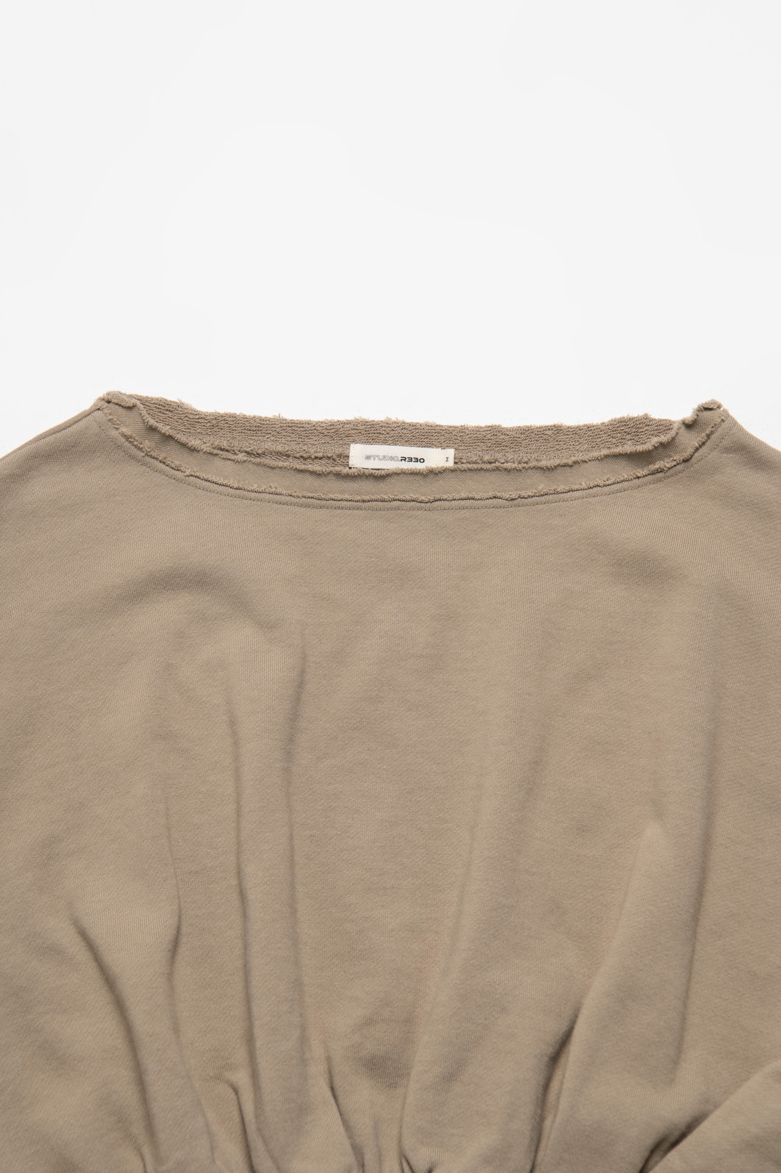 FRENCH TERRY TRAINER LIGHT BROWN