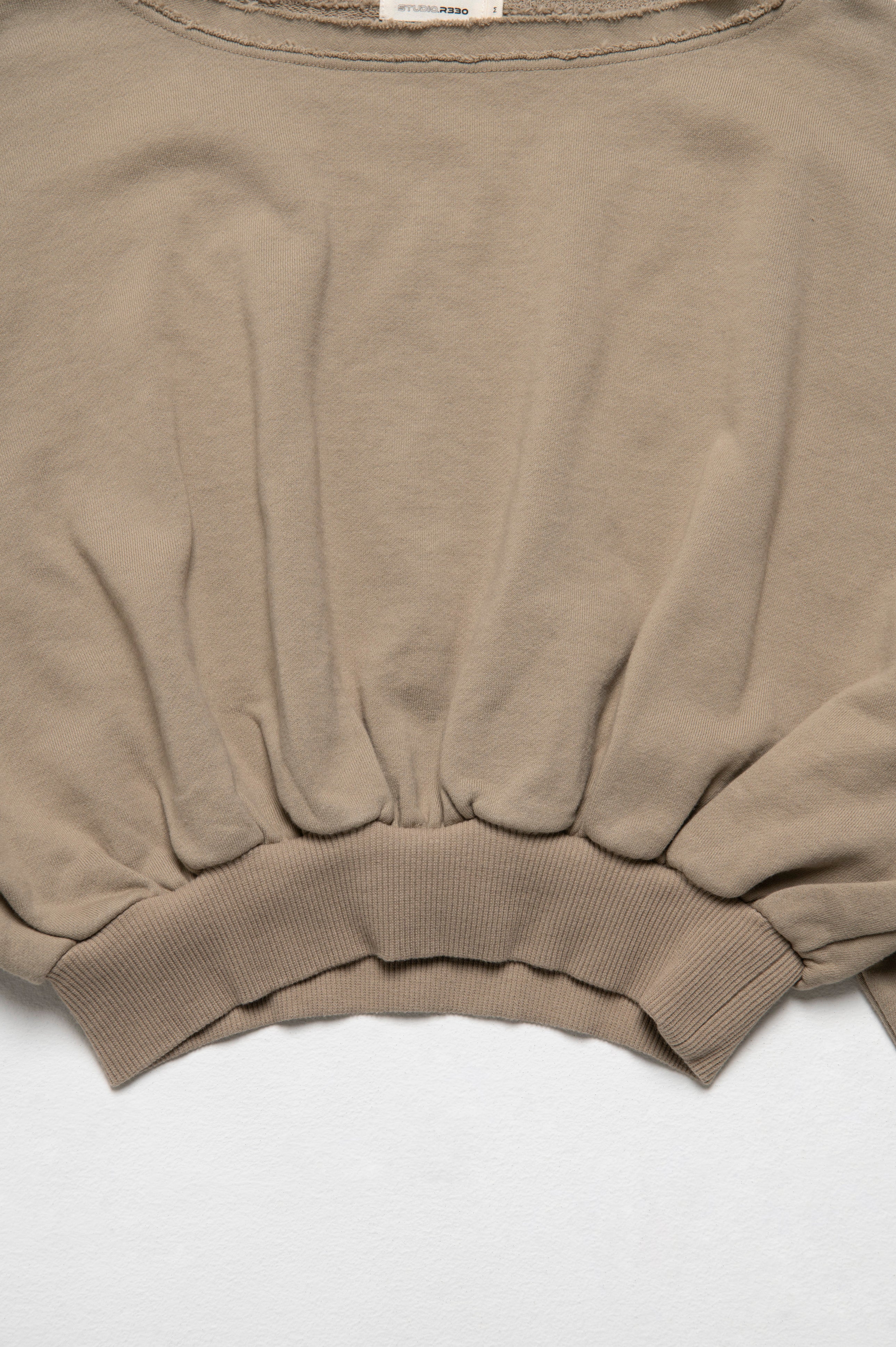 FRENCH TERRY TRAINER LIGHT BROWN