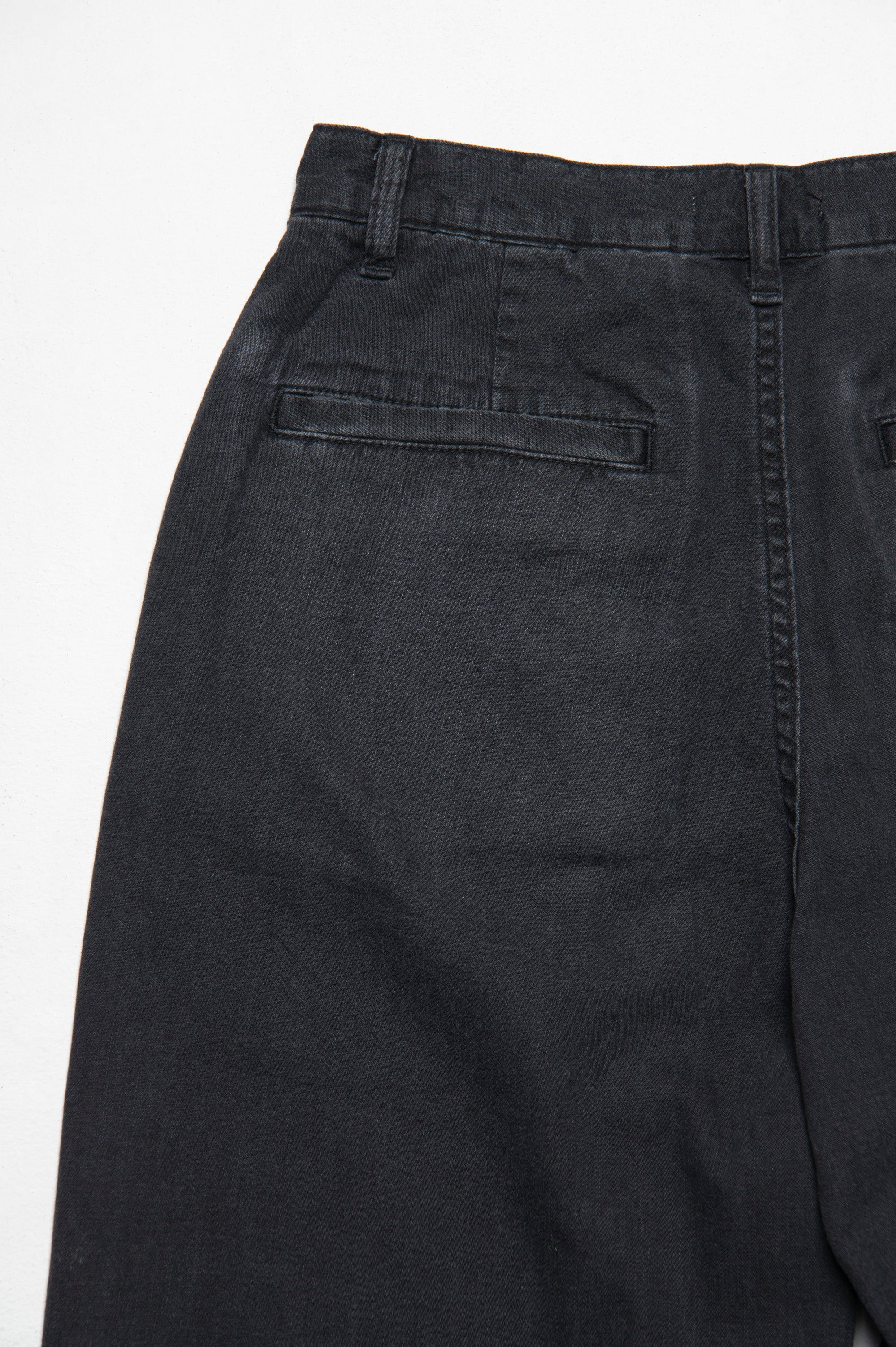 LIGHT WEIGHT DENIM TROUSERS BLACK