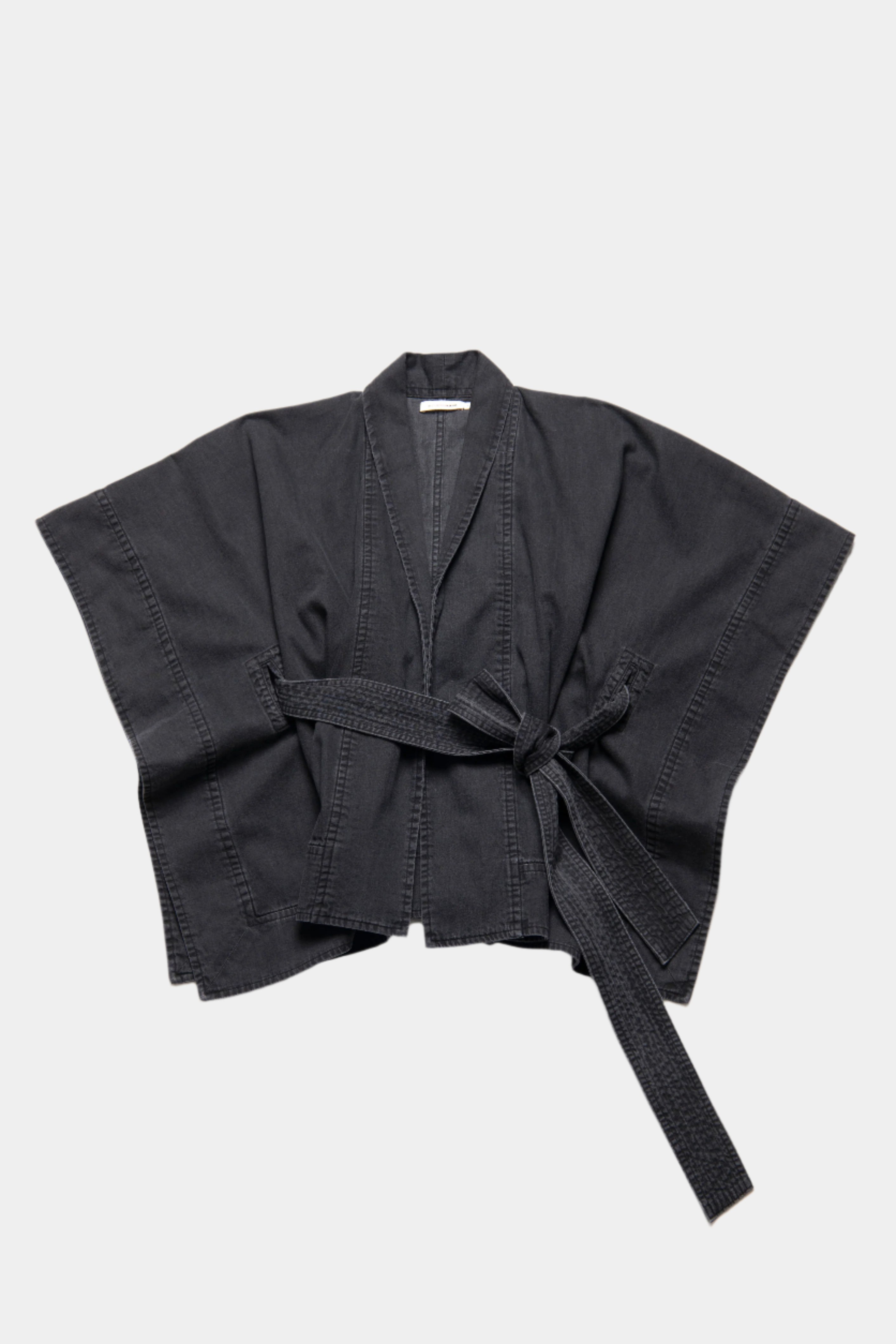 Kimono Light Weight Denim Jacket Black