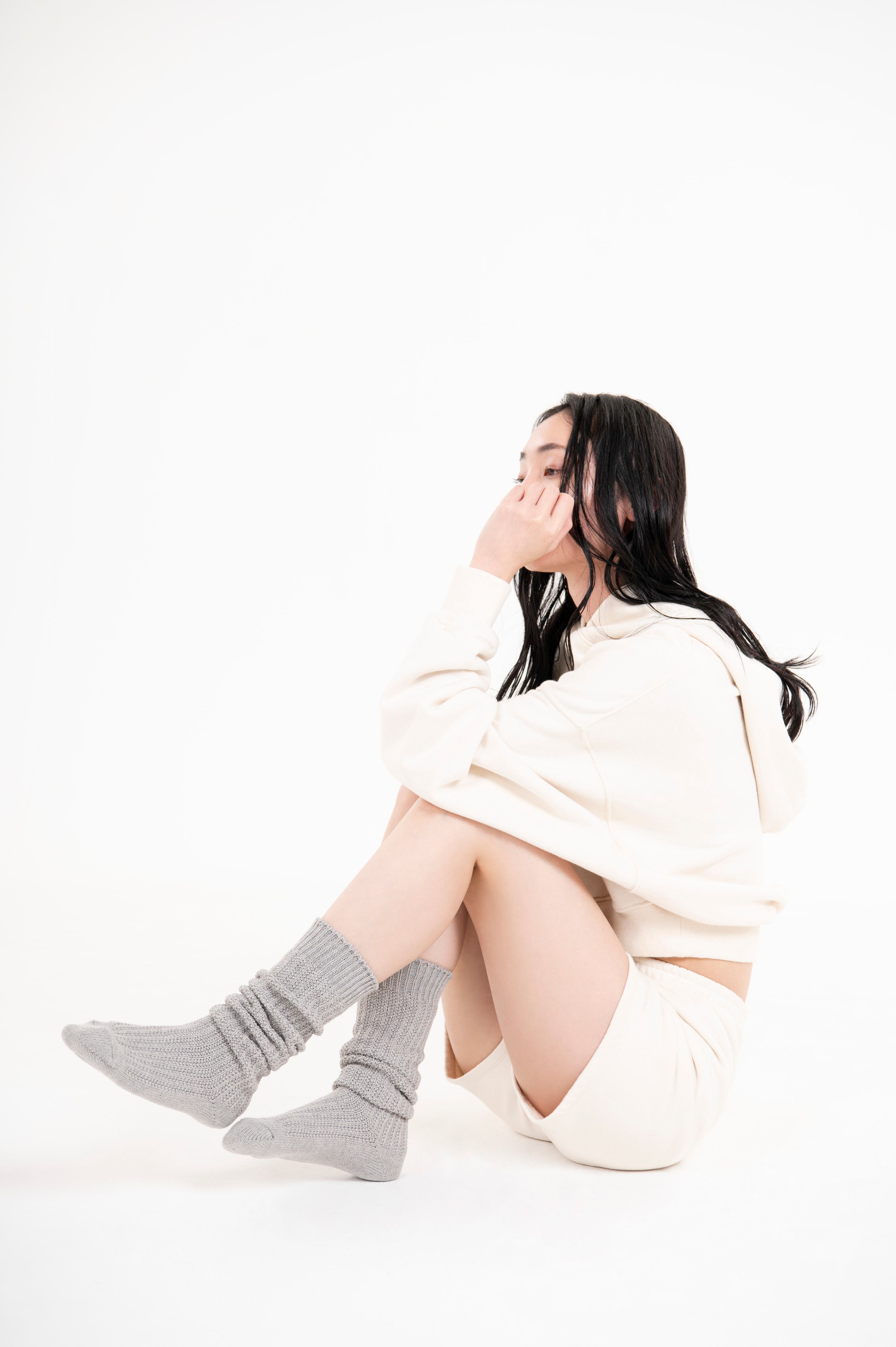 ECO LOOSE SOCKS GRAY