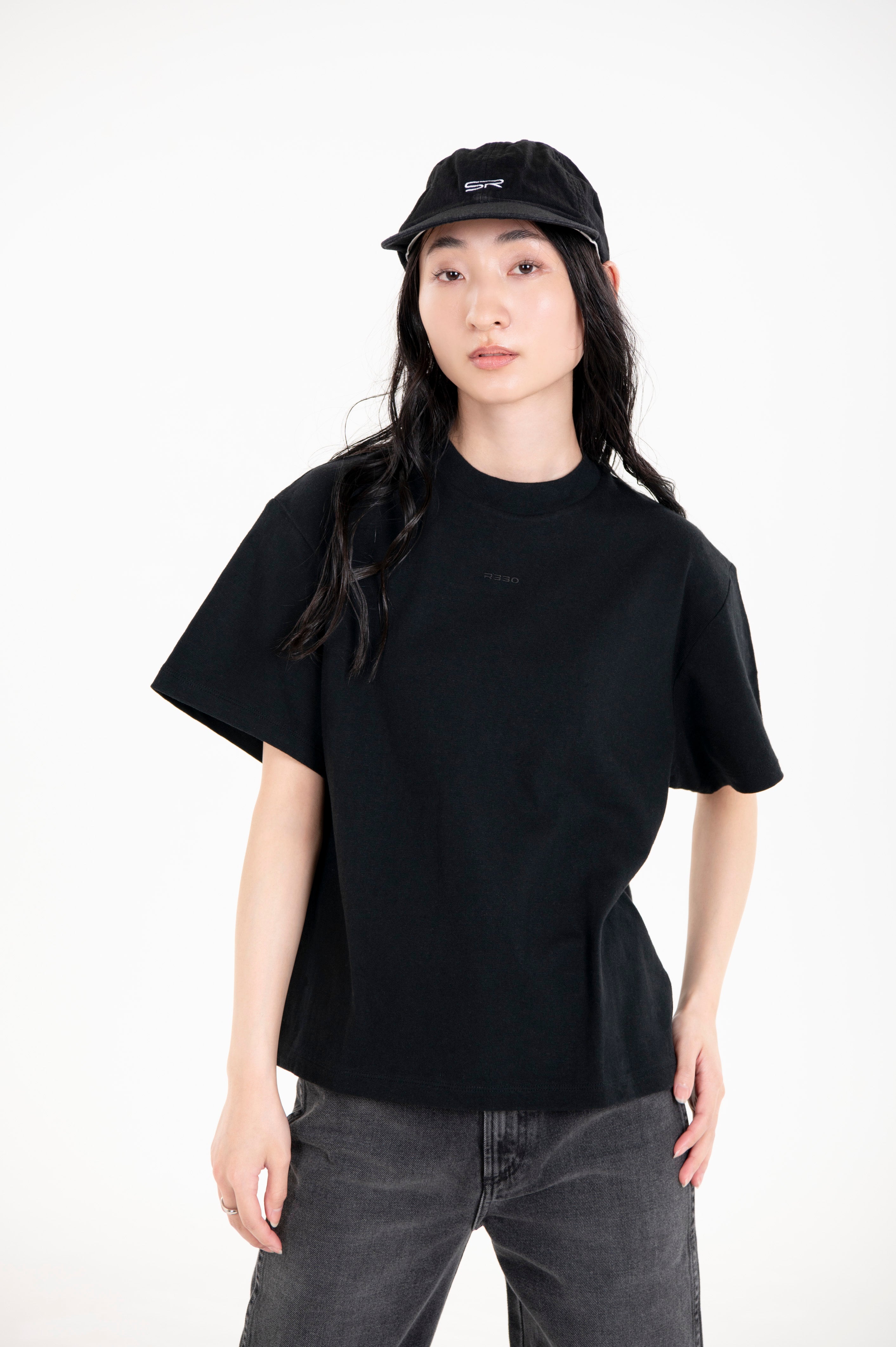 TSURIAMI JERSEY BOX TEE BLACK
