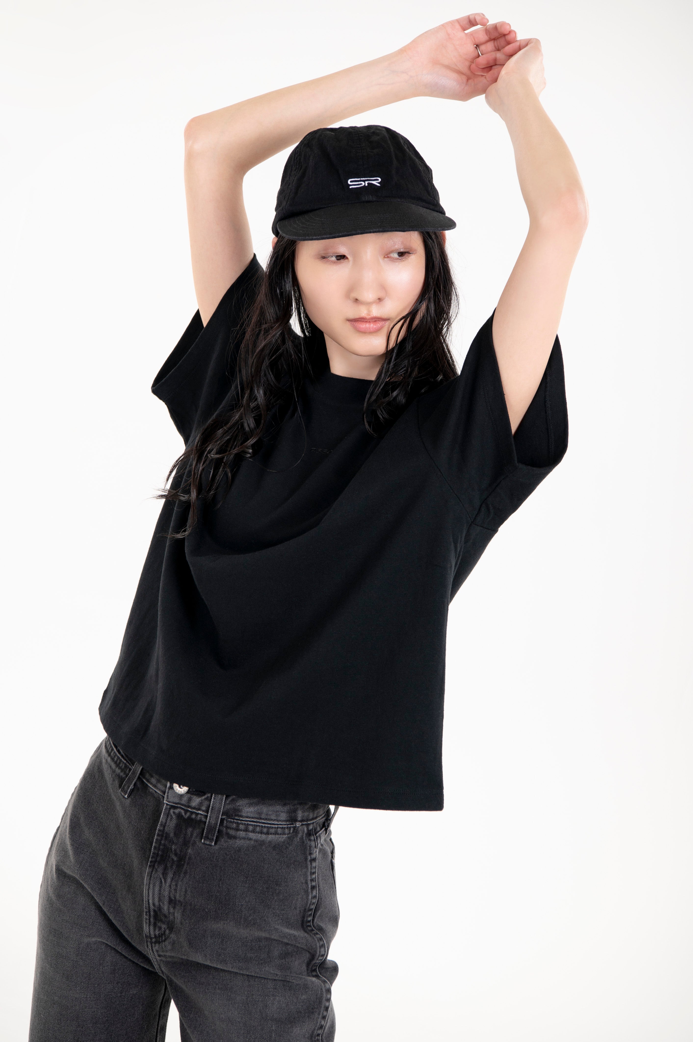 TSURIAMI JERSEY BOX TEE BLACK