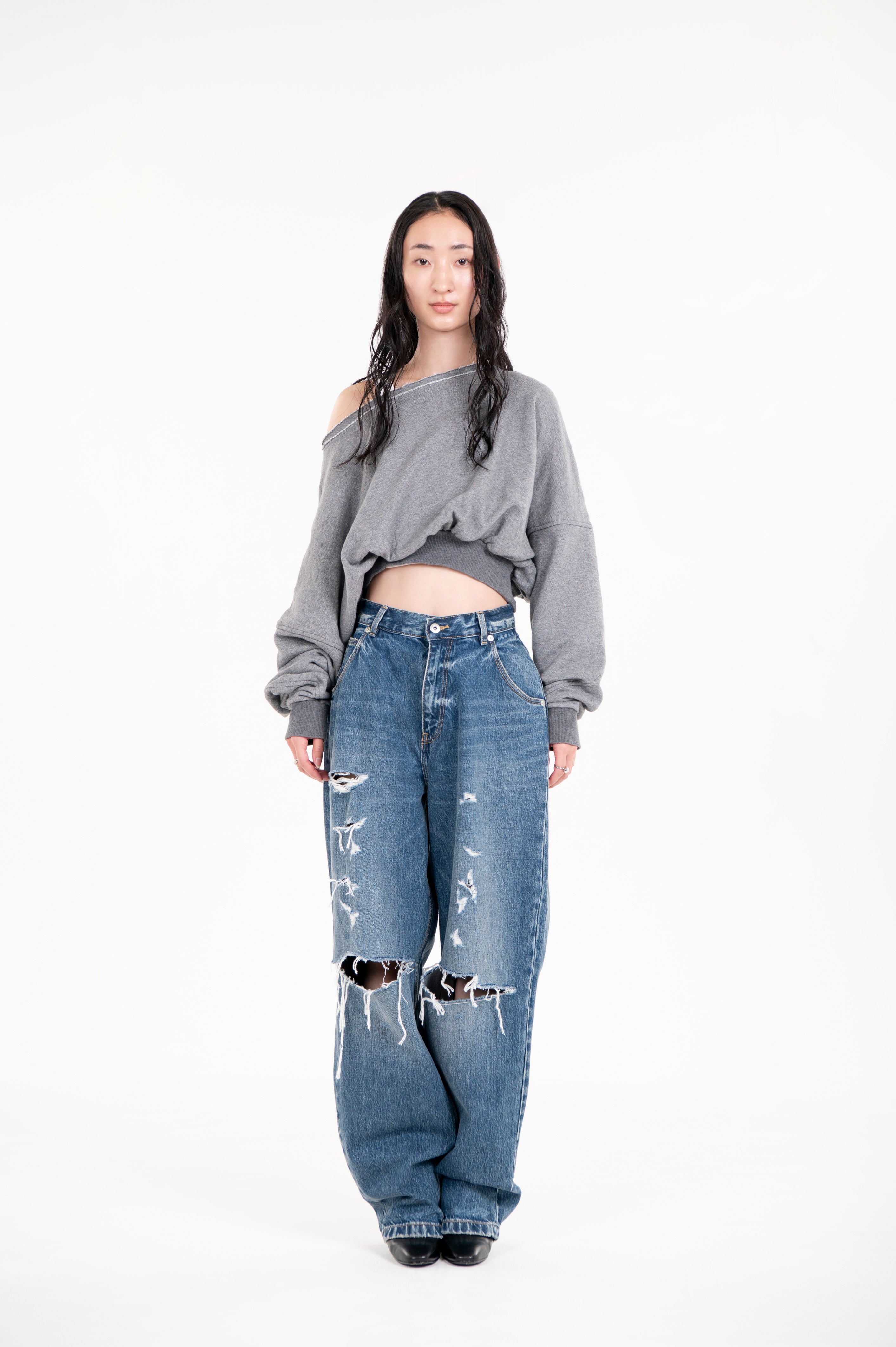 VINTAGE WIDE TAPERED INDIGO CRUSH