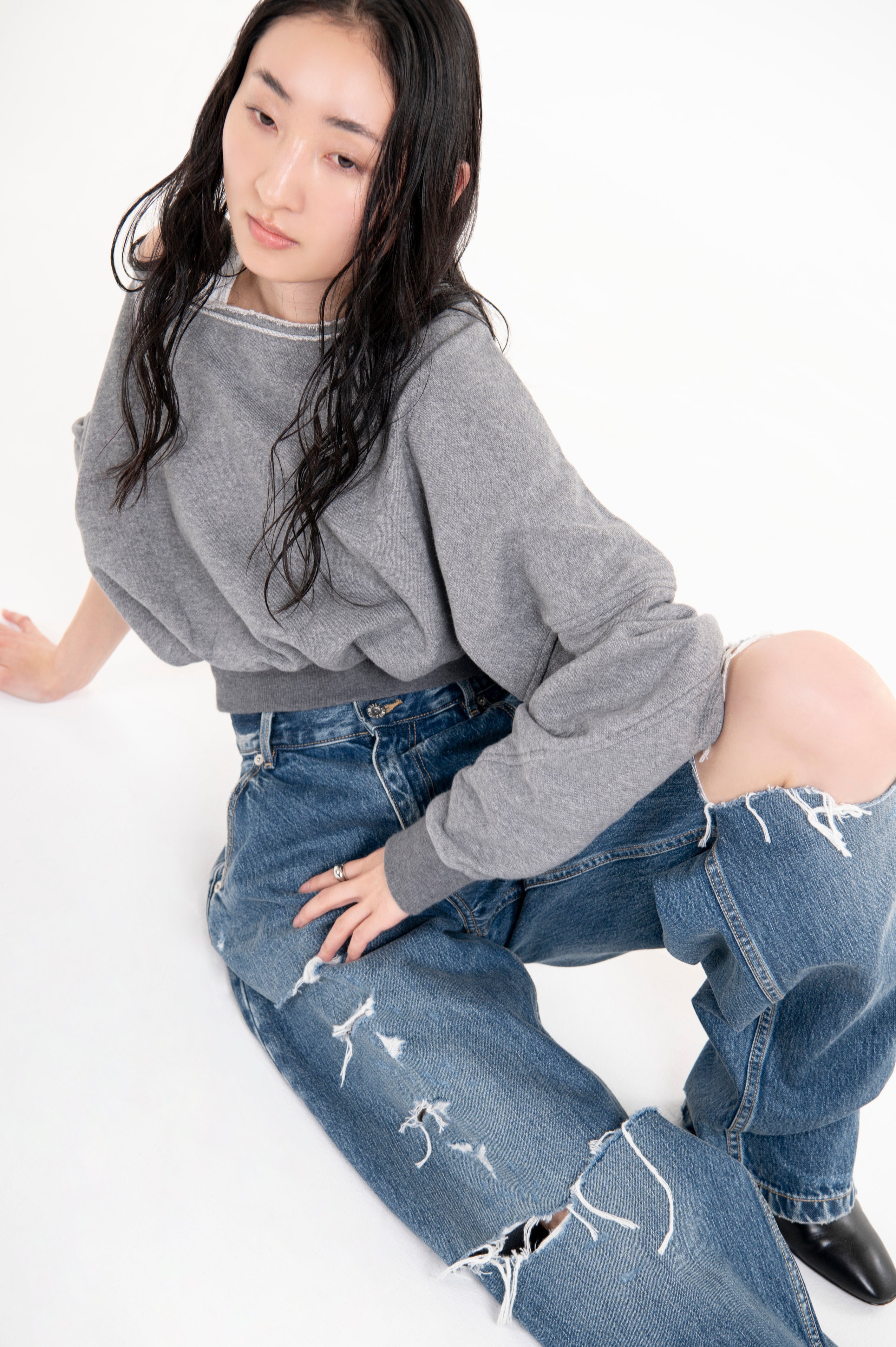 VINTAGE WIDE TAPERED INDIGO CRUSH