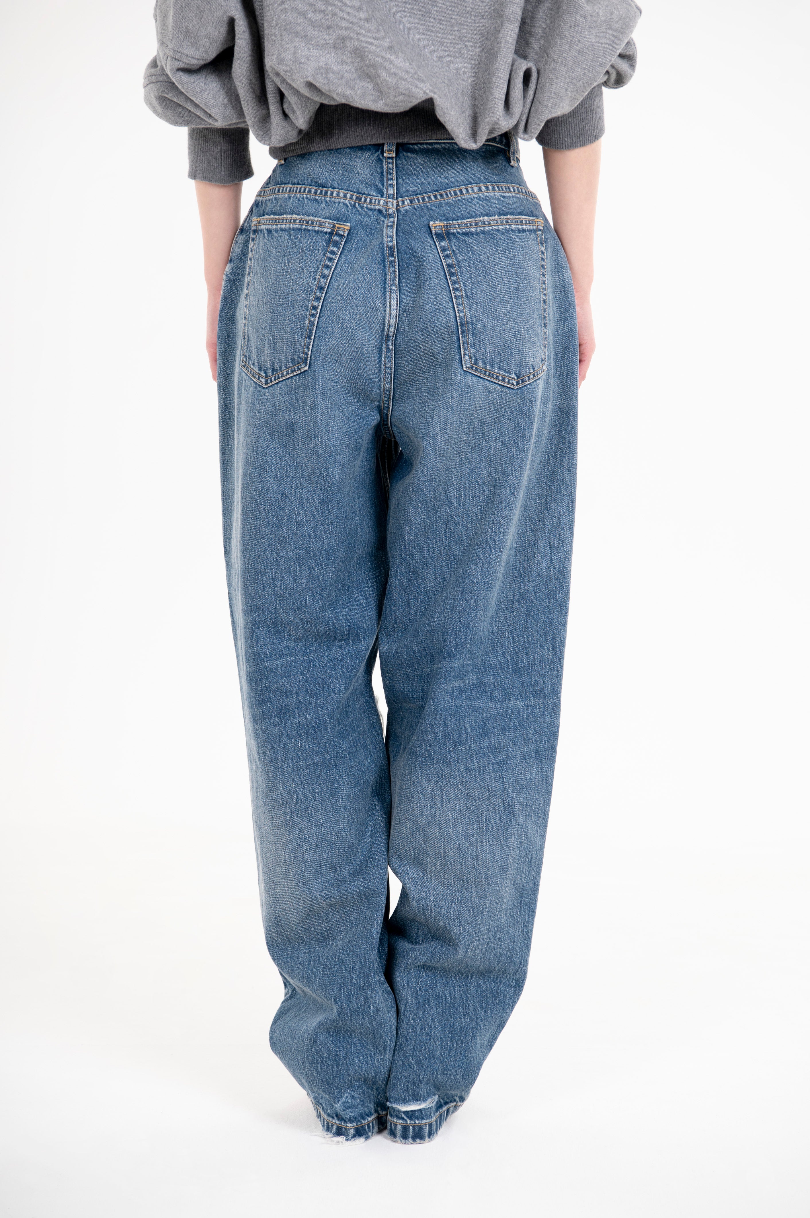 VINTAGE WIDE TAPERED INDIGO CRUSH