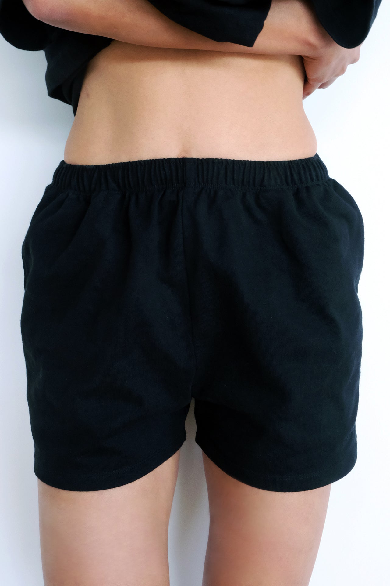 Women's Heavy weight Cotton Shorts Black