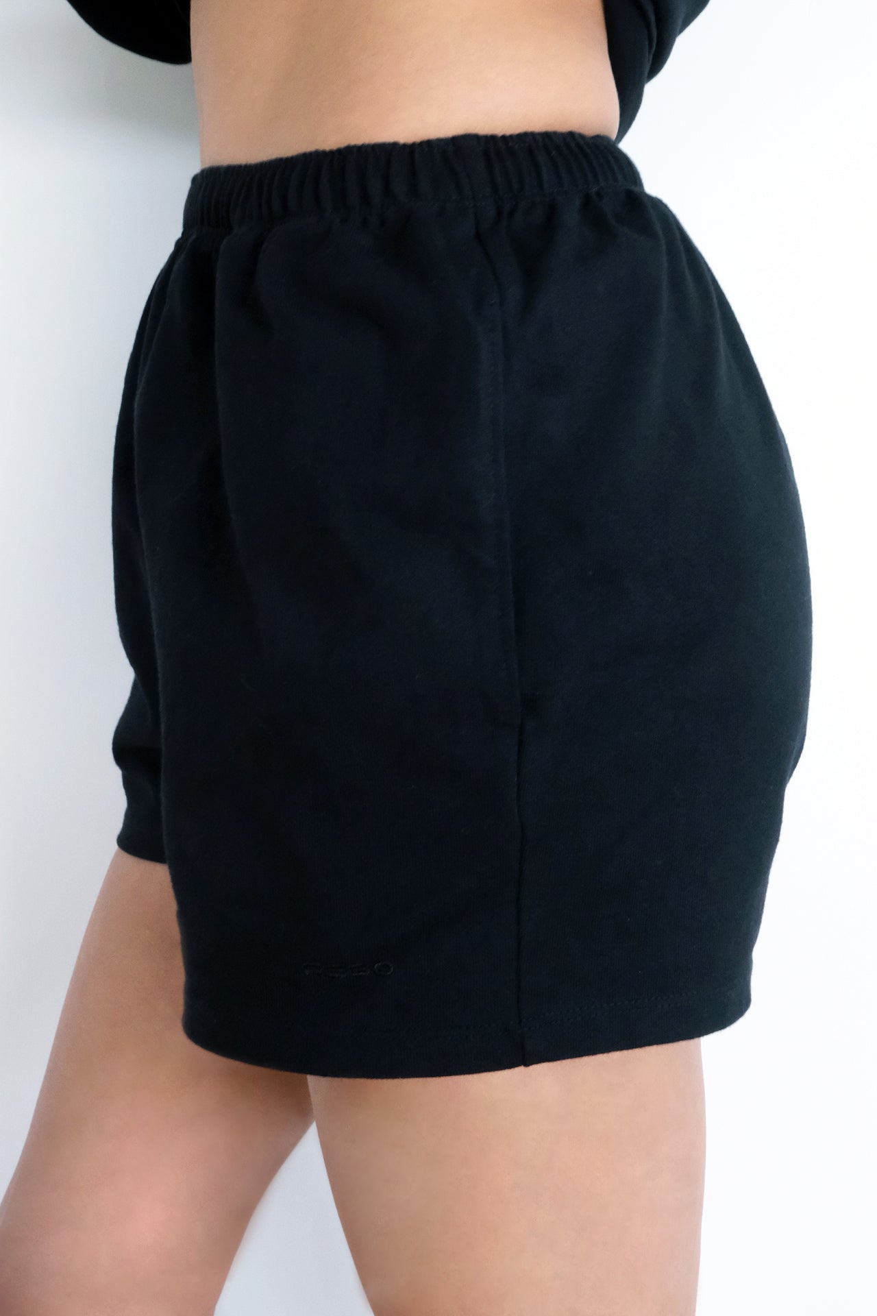 Women's Heavy weight Cotton Shorts Black