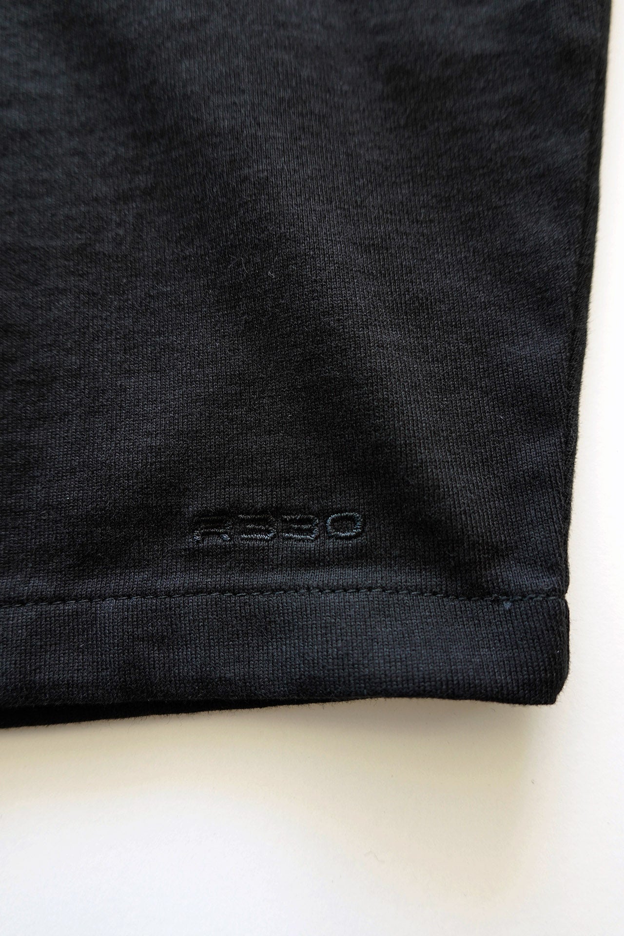 Unisex Mock Neck Boxed Tee Black