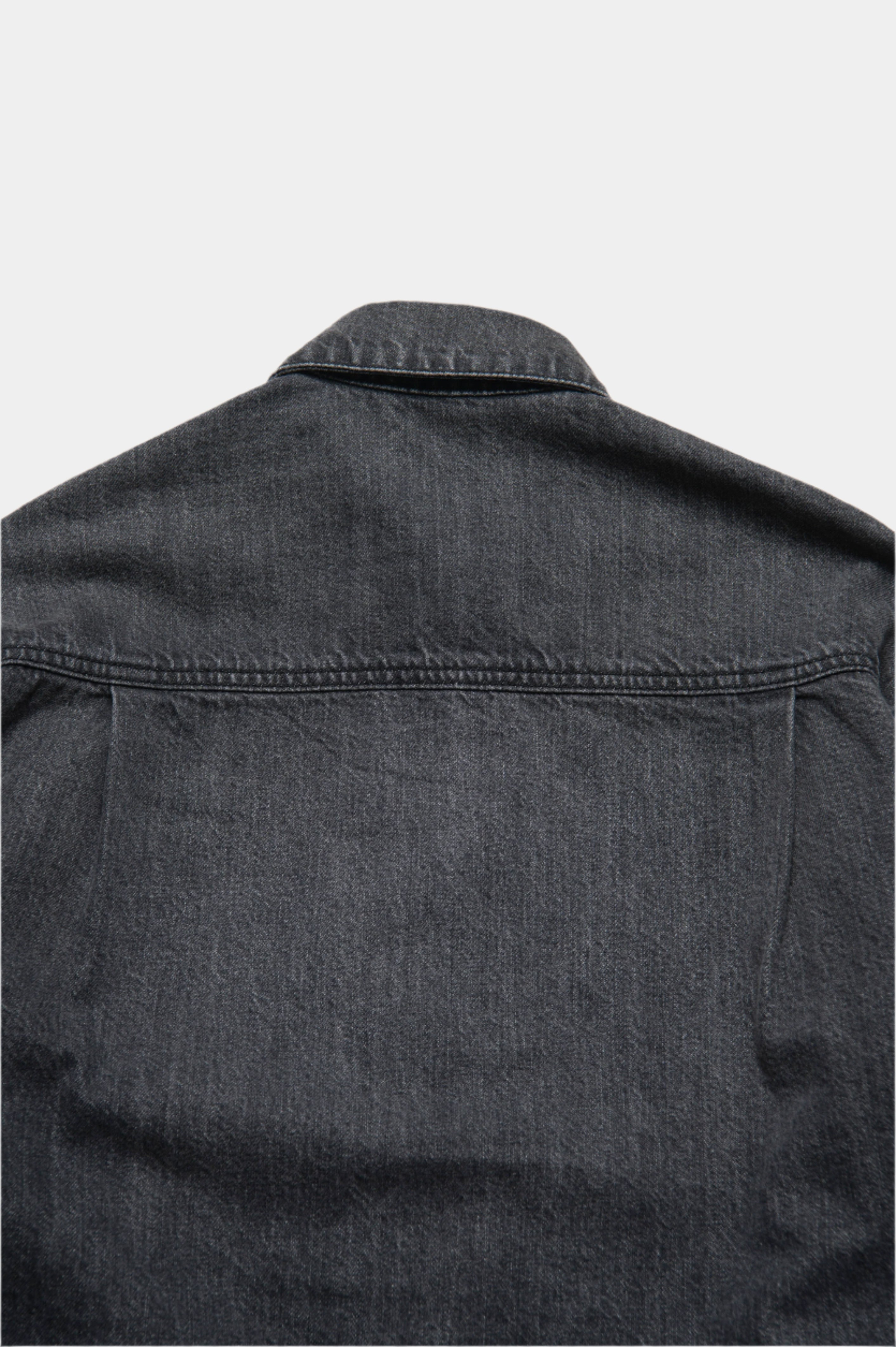 OVERSIZED DENIM SHIRT JACKET GRAY