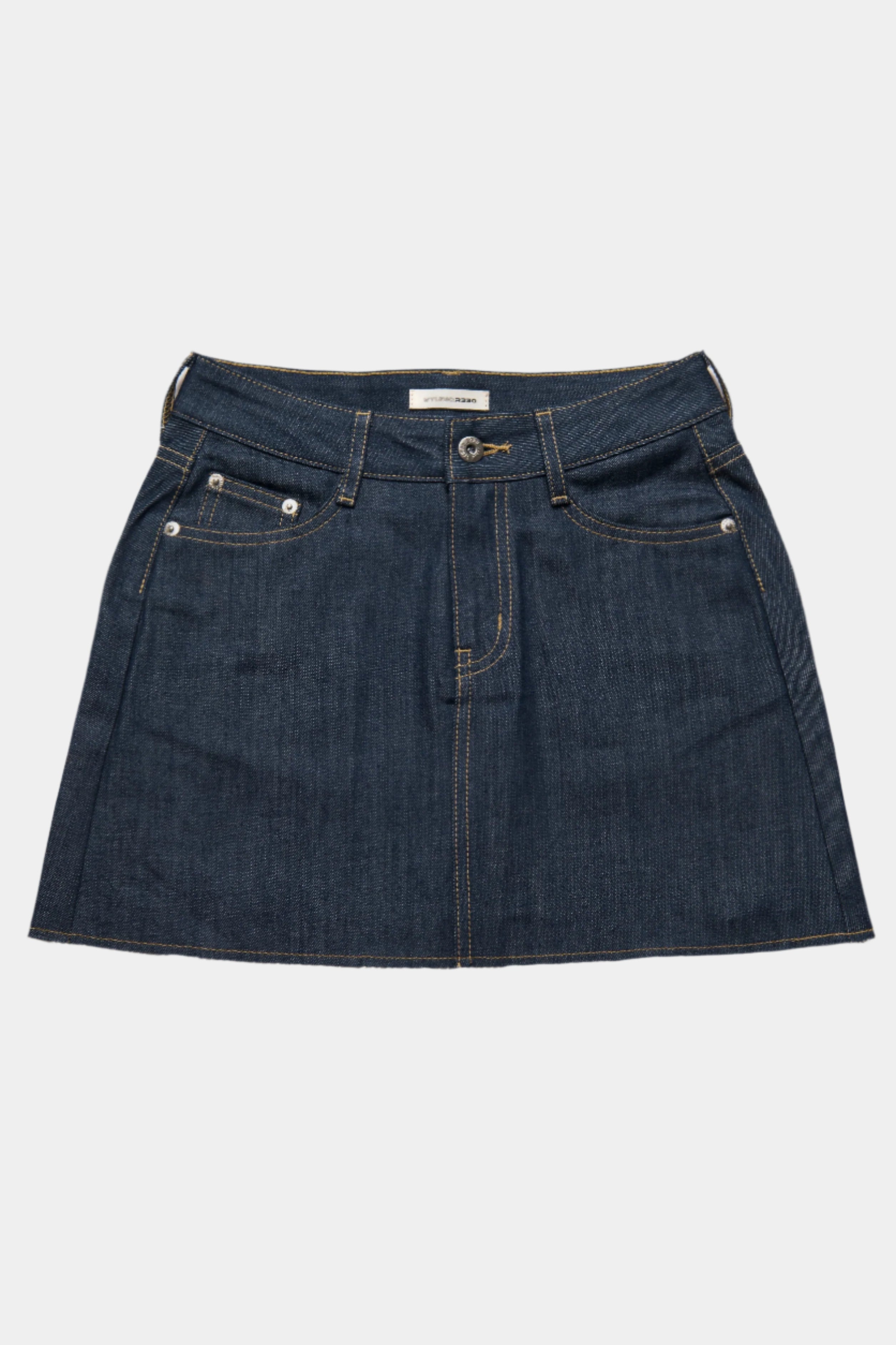 DENIM MINI SKIRT NON WASH INDIGO