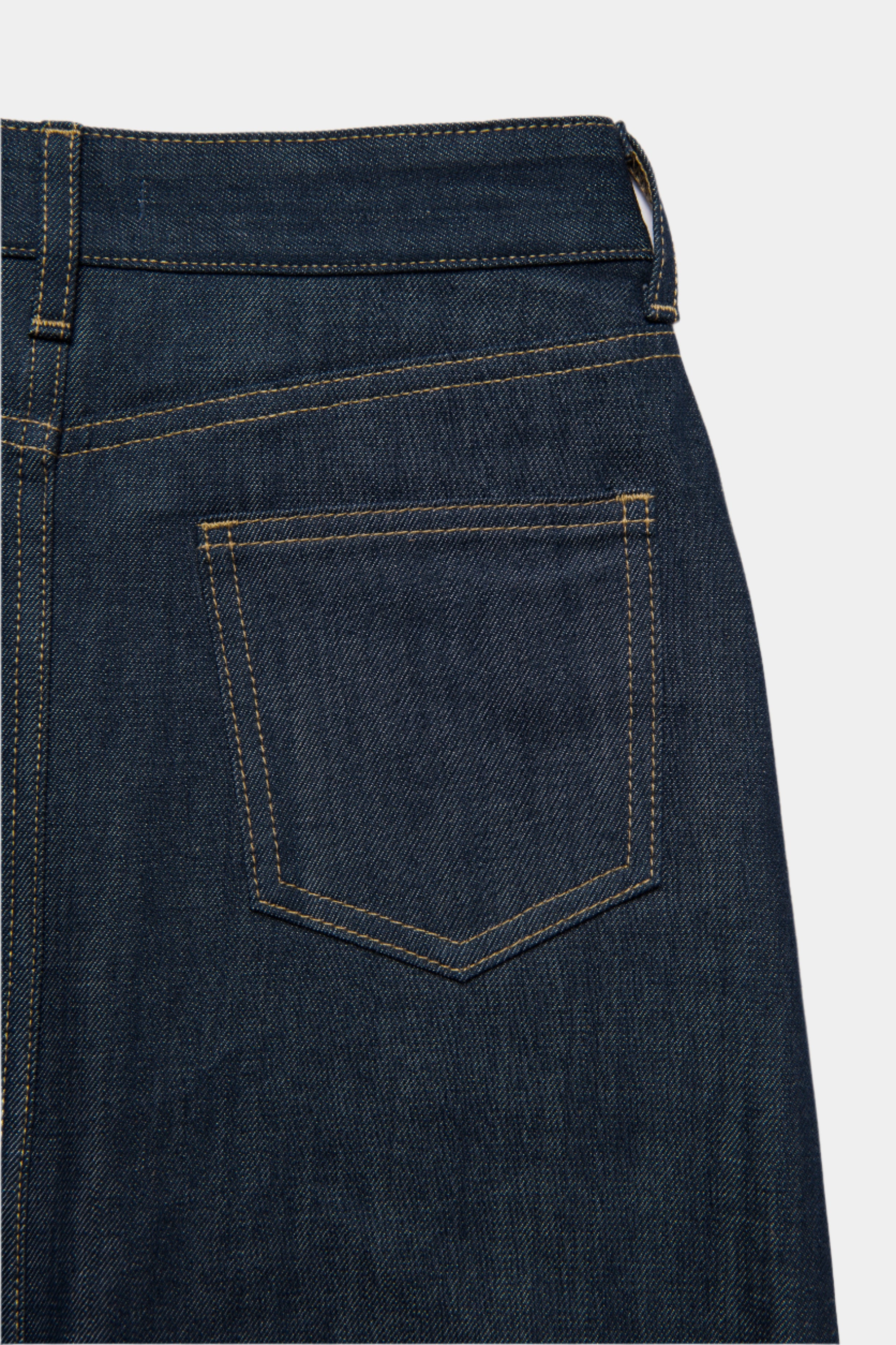 DENIM MINI SKIRT NON WASH INDIGO
