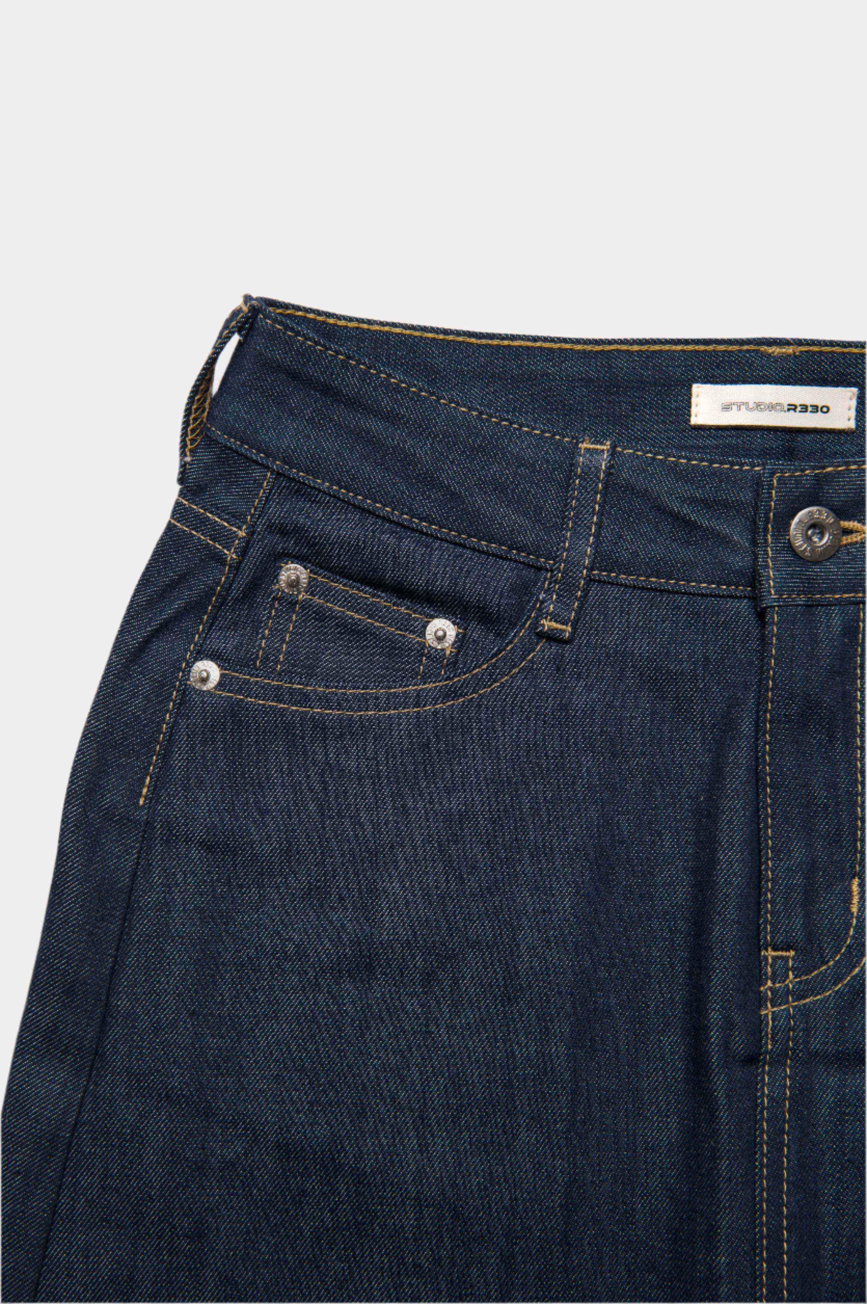 DENIM MINI SKIRT NON WASH INDIGO