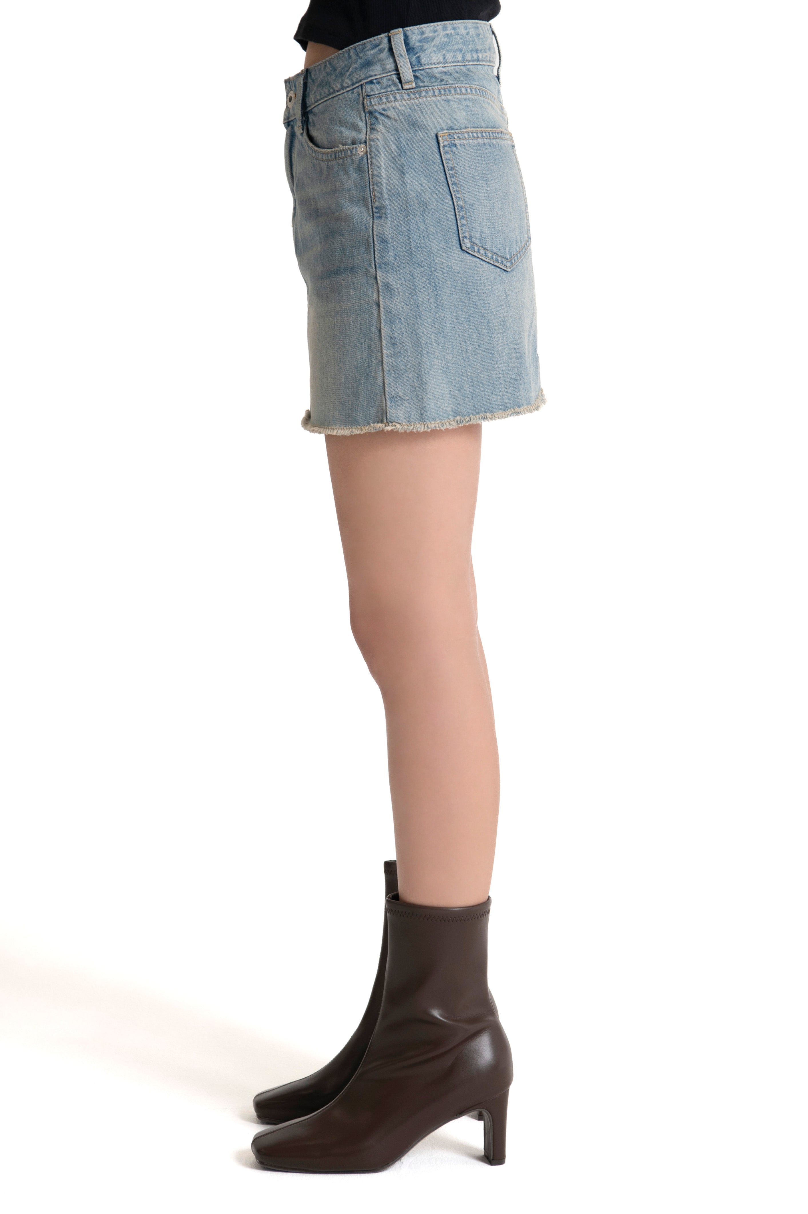 DENIM MINI SKIRT M.INDIGO