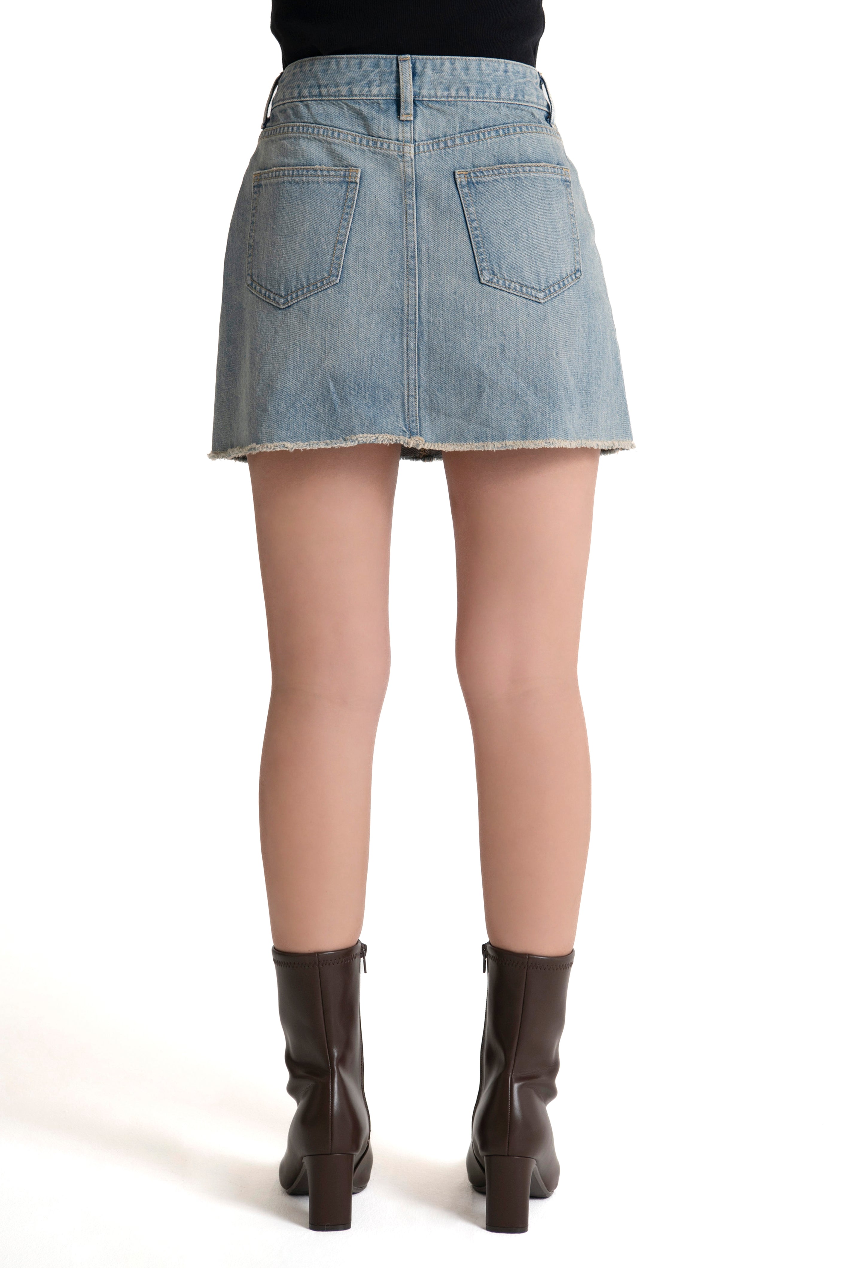 DENIM MINI SKIRT M.INDIGO