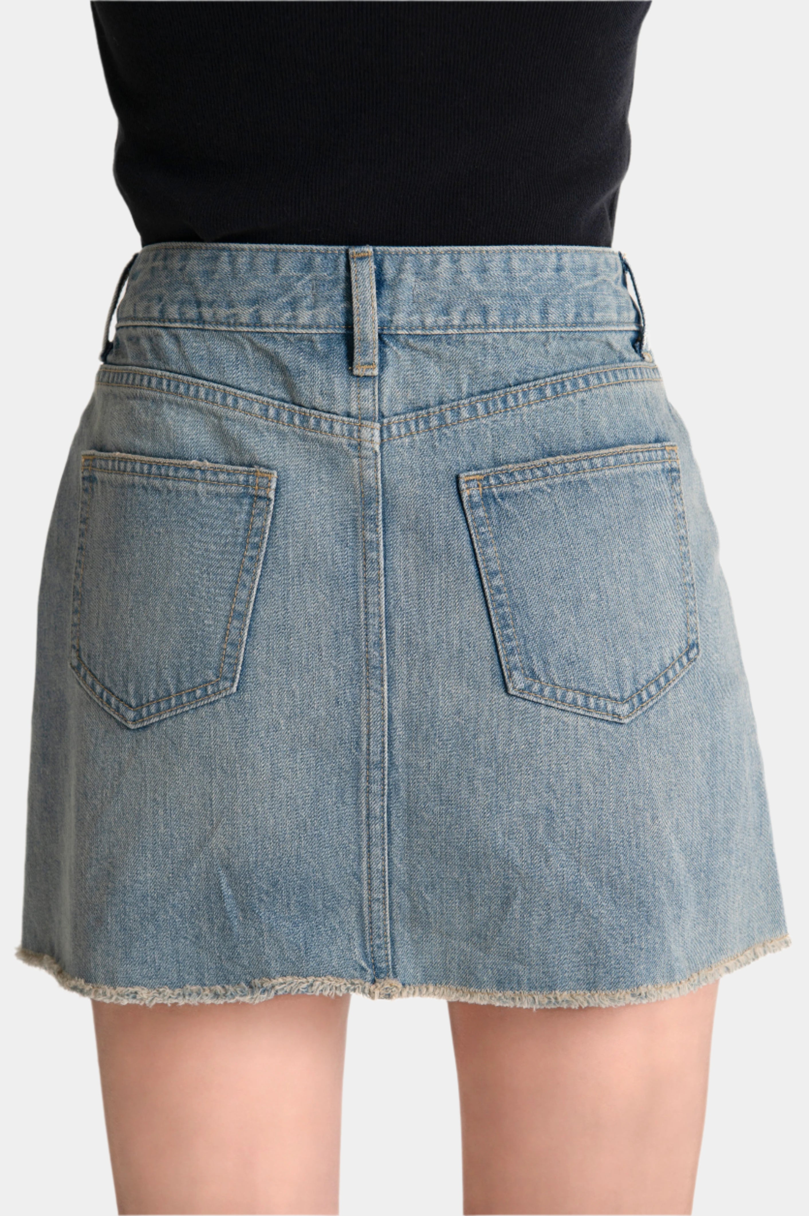 DENIM MINI SKIRT M.INDIGO