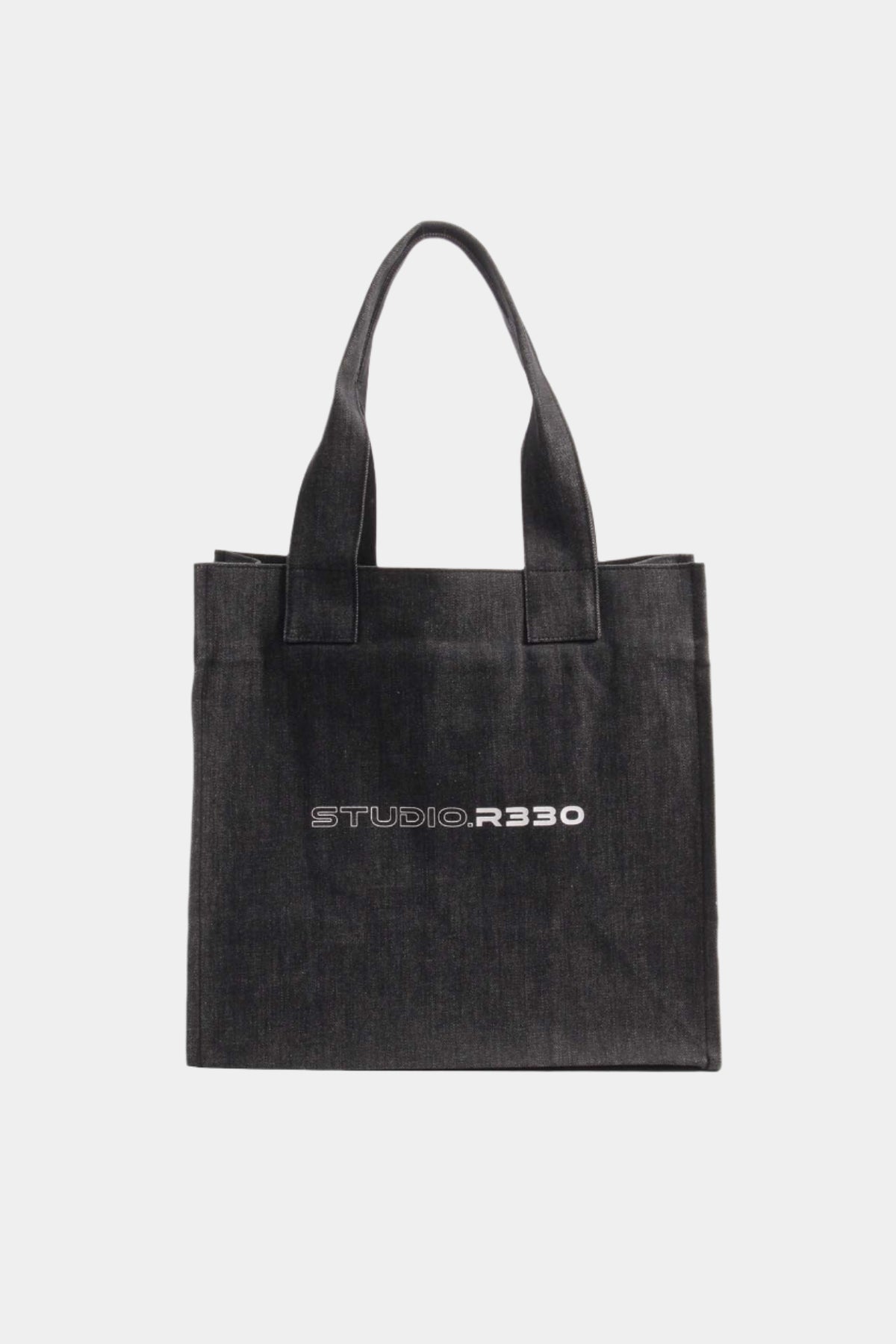 DENIM MARCHE BAG LARGE BLACK