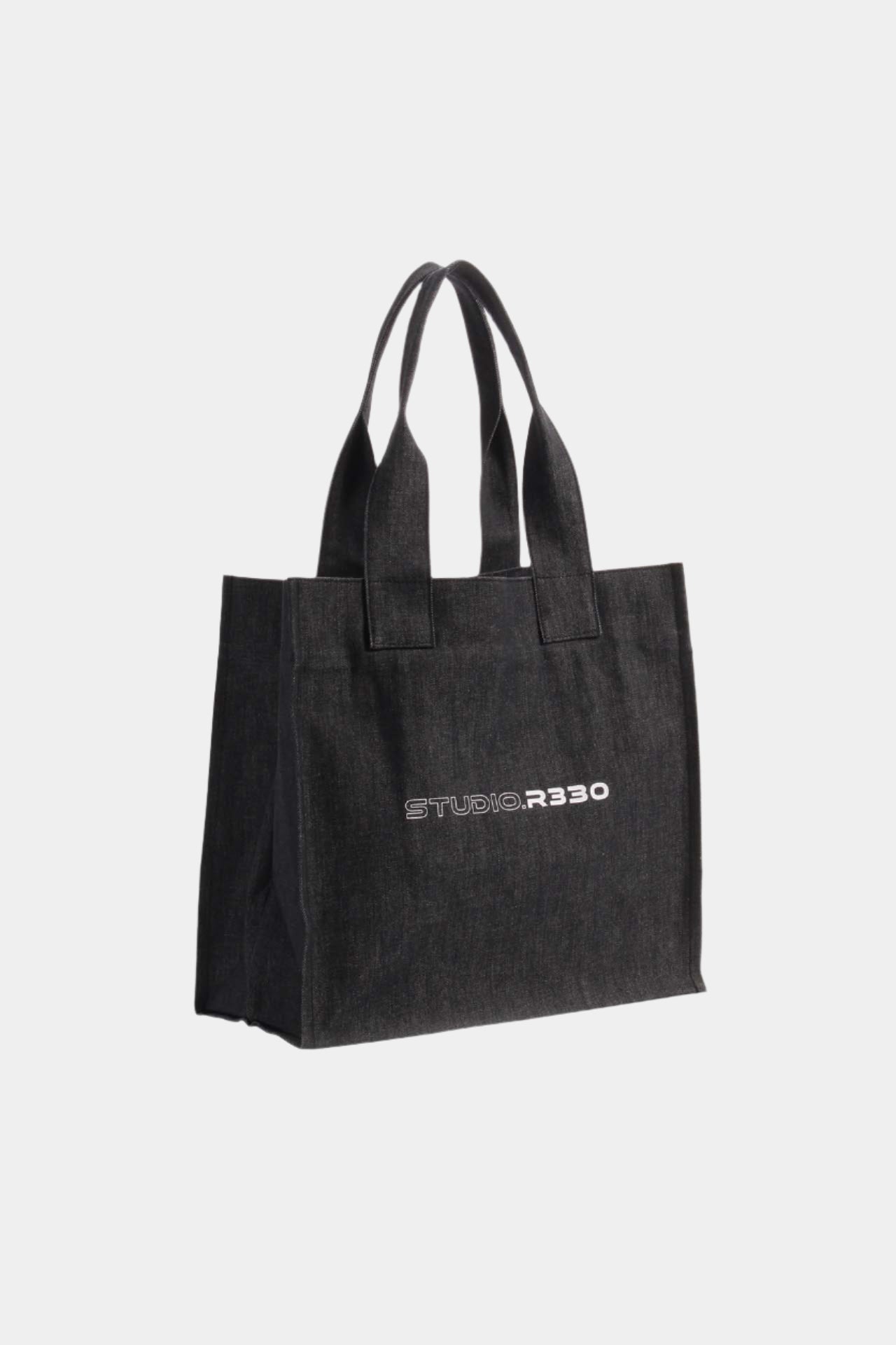 DENIM MARCHE BAG LARGE BLACK