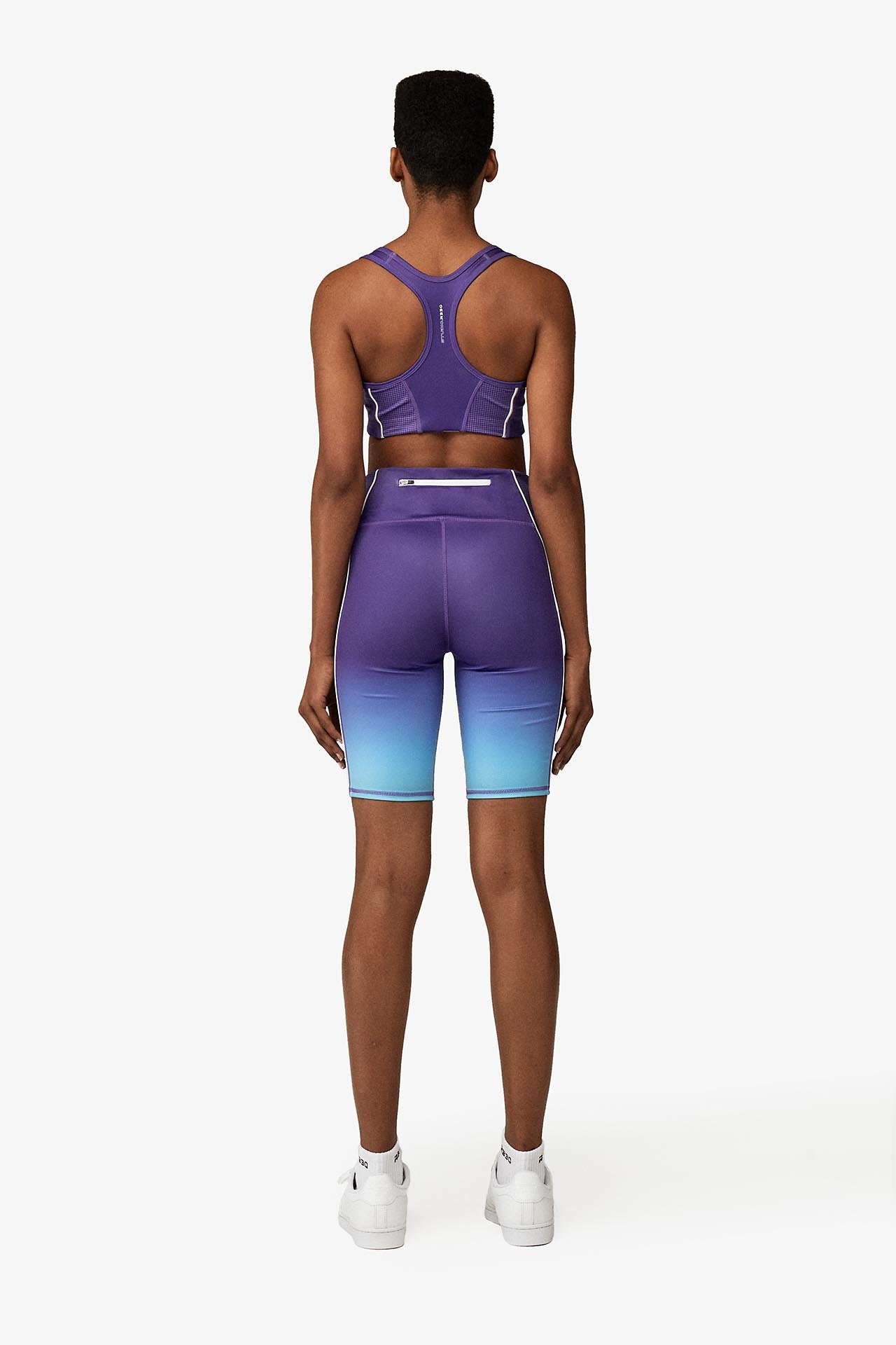 Gradient Bike Shorts - Model full back