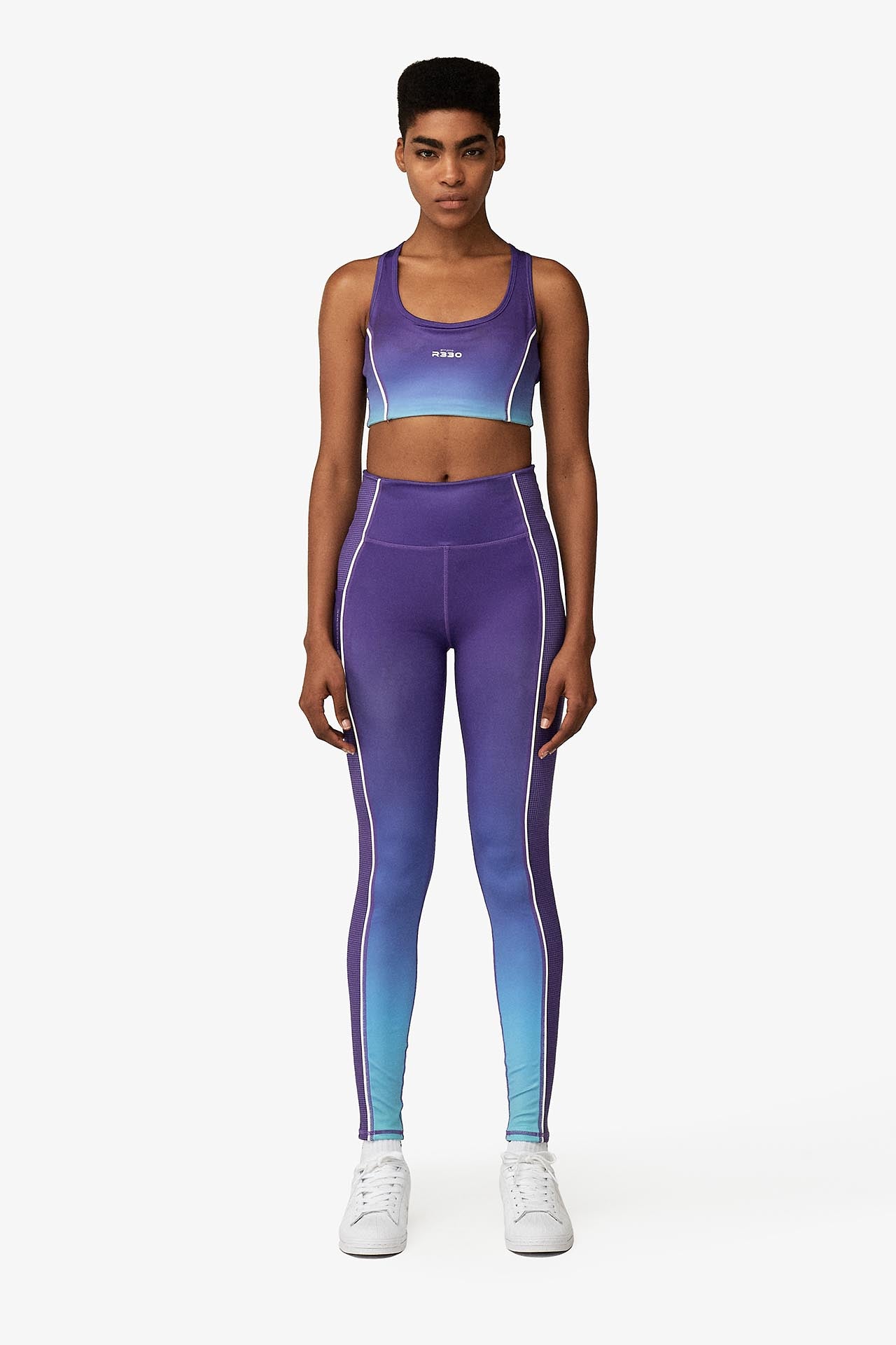 Gradient Leggings - Model full front