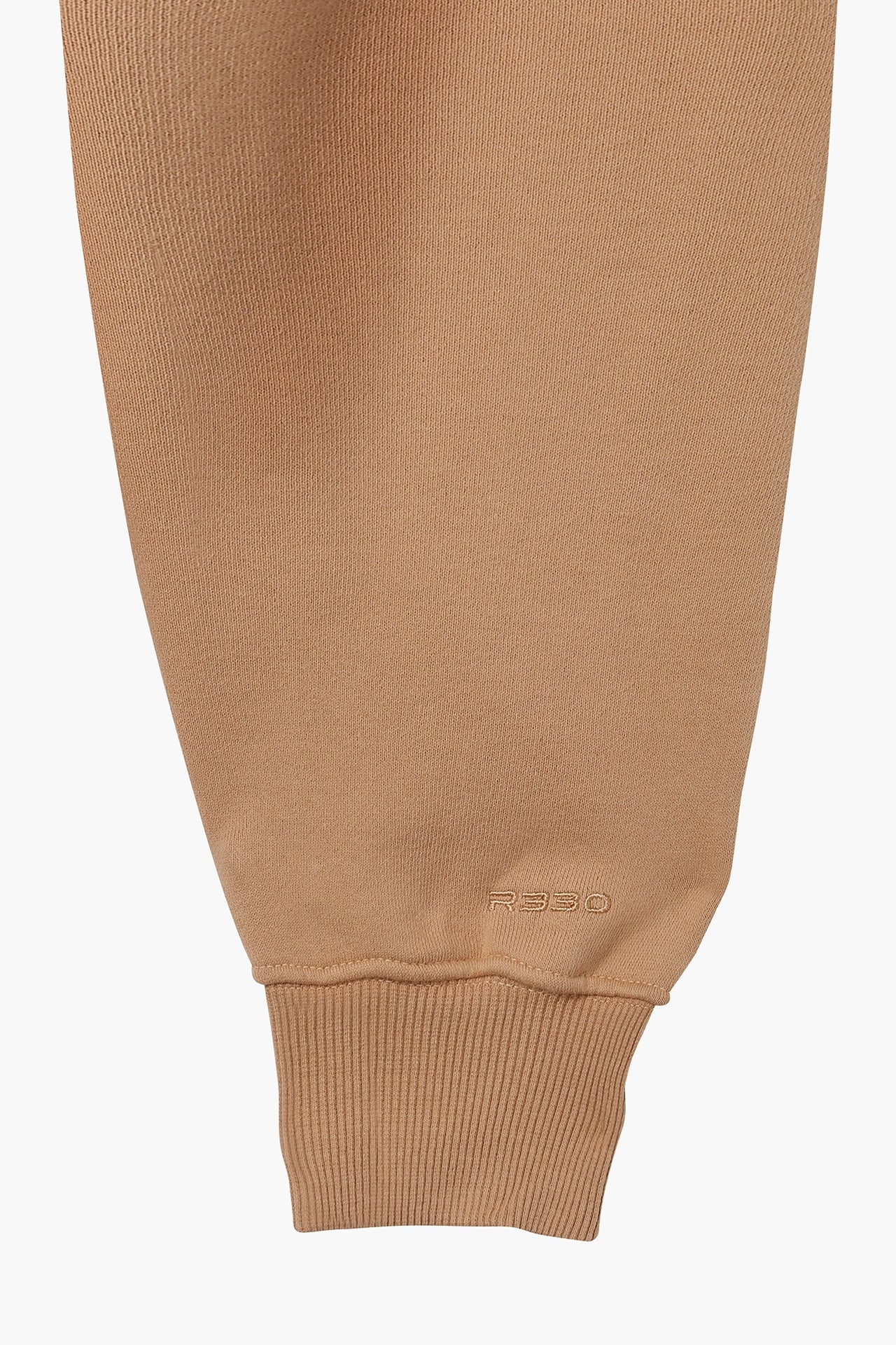 Unisex Mock Neck Crew Sweat Light Brown