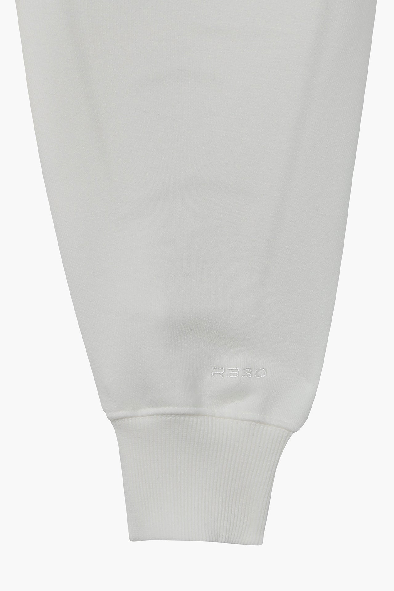 Unisex Mock Neck Crew Sweat White
