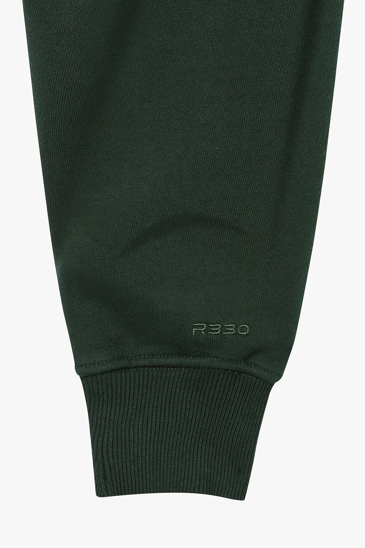 Cropped Mock Neck Crew Sweat Green