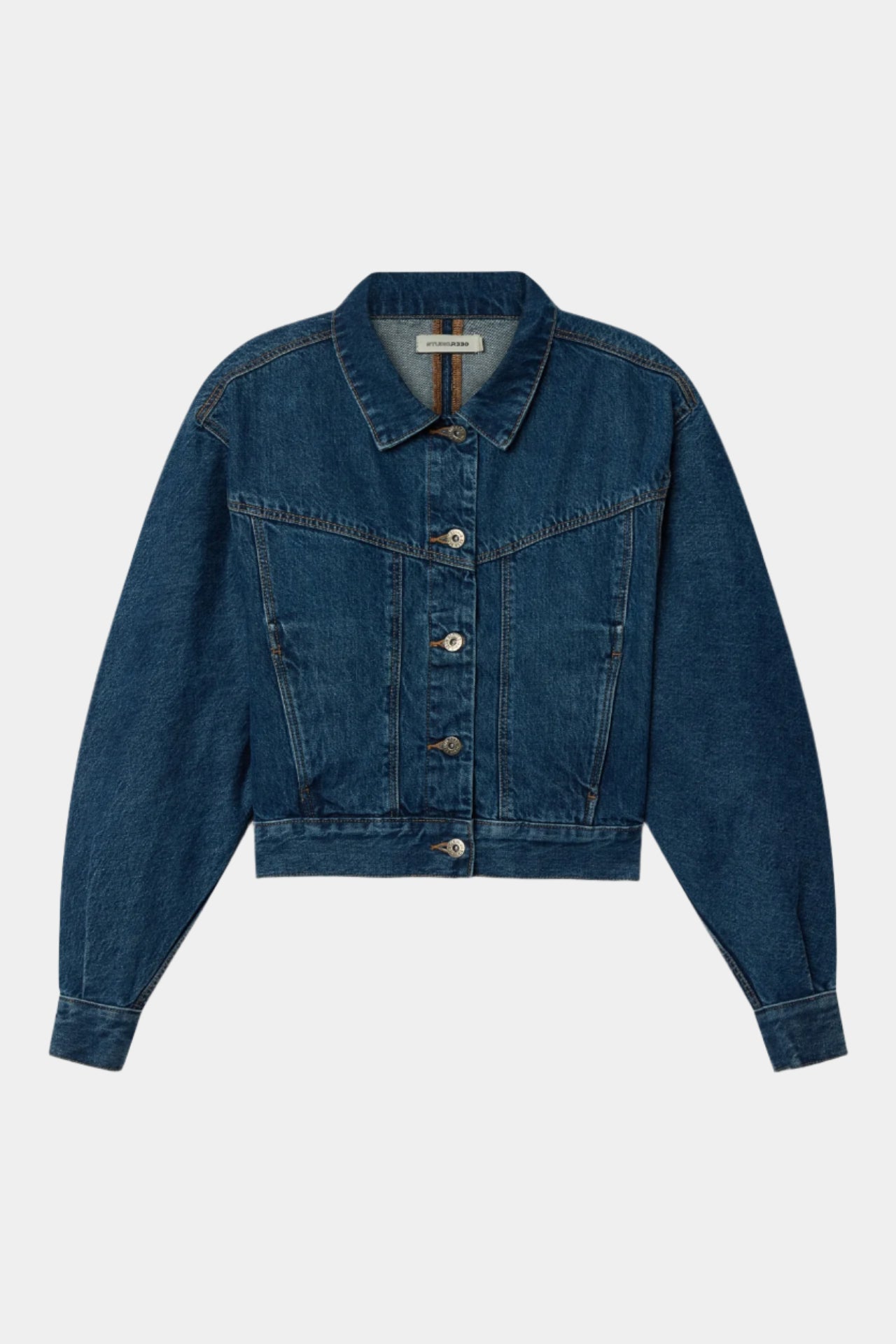 Dolman Sleeve Denim Jacket- Blue