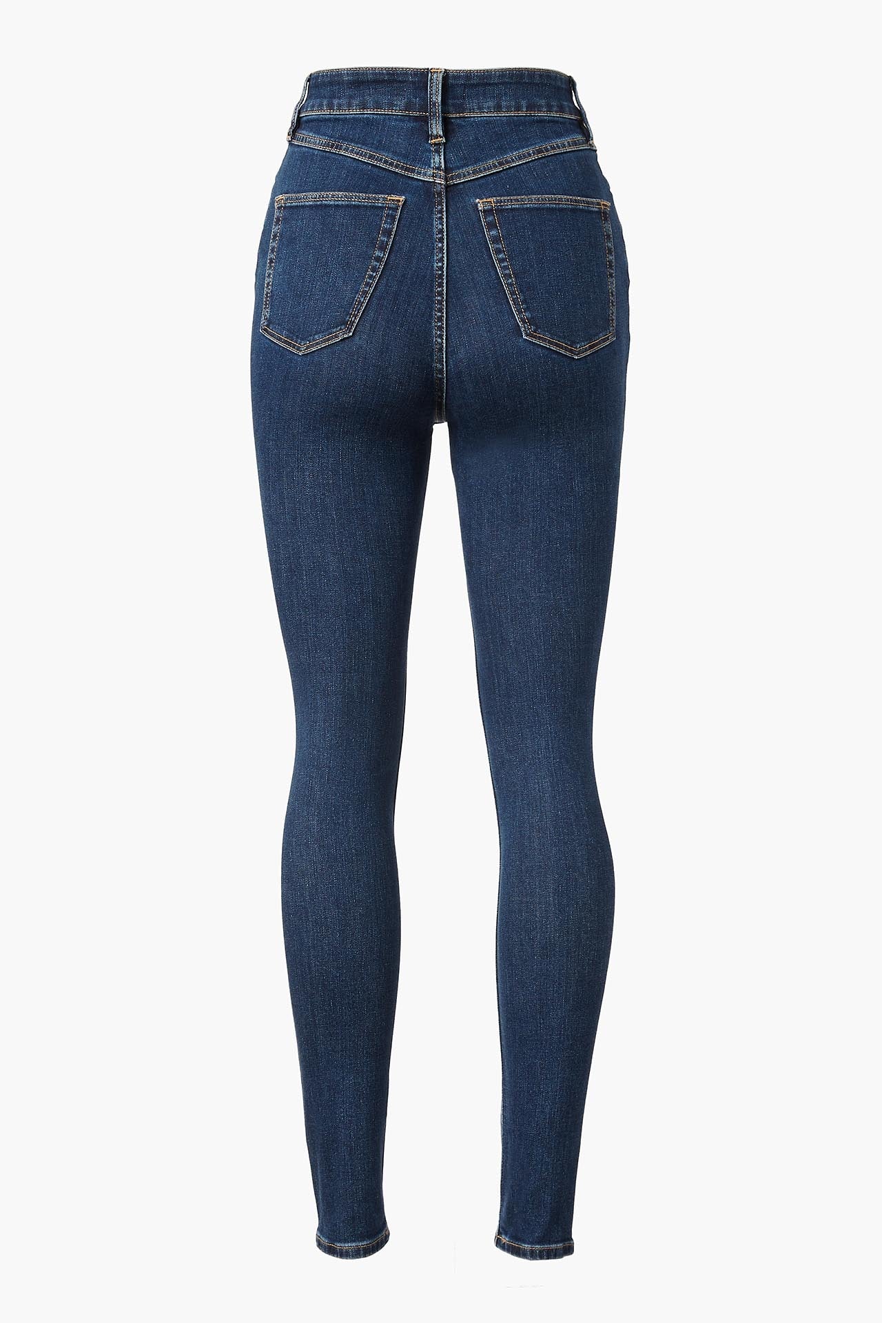 High Rise Skinny - Navy back