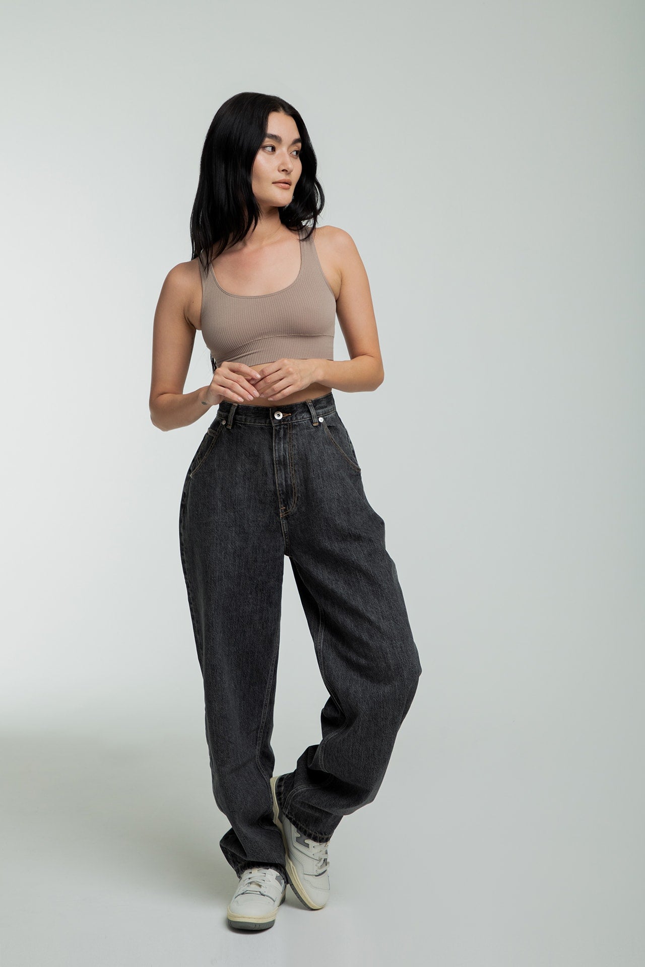 Wide Tapered Charcoal