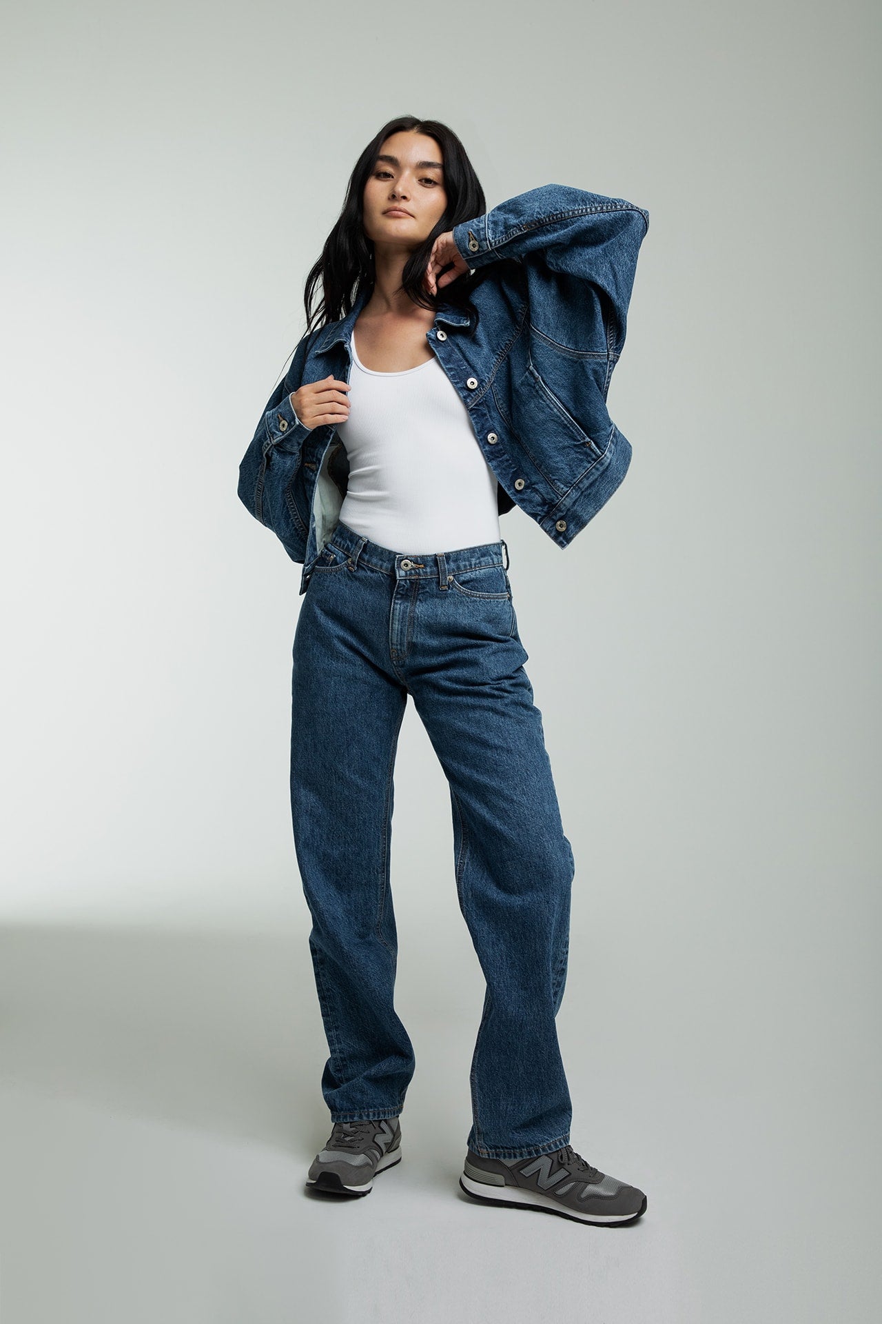 Low Rise Straight Fit Blue