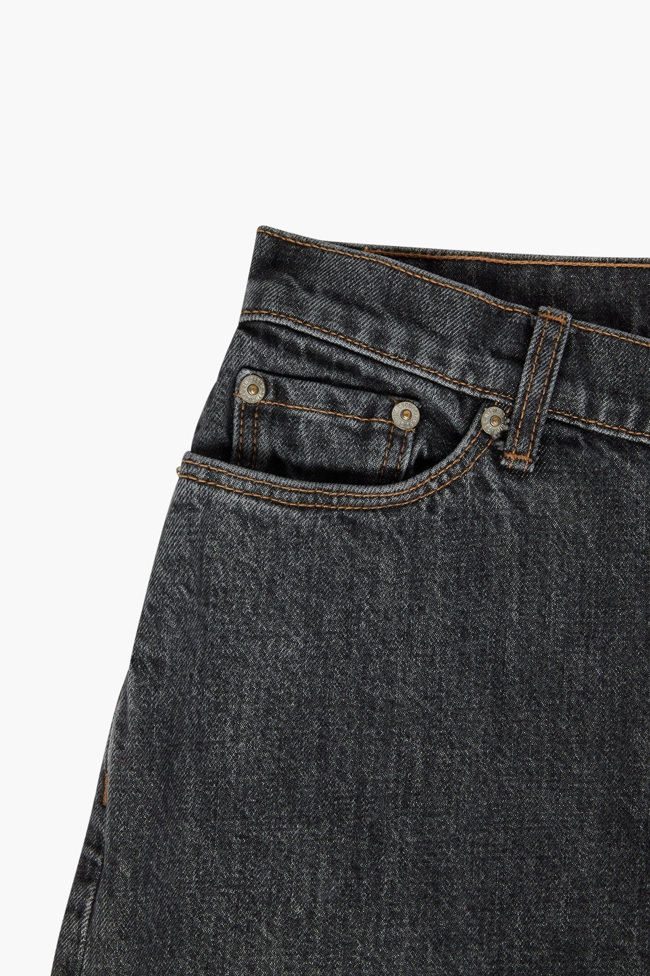 Low Rise Straight Fit Charcoal