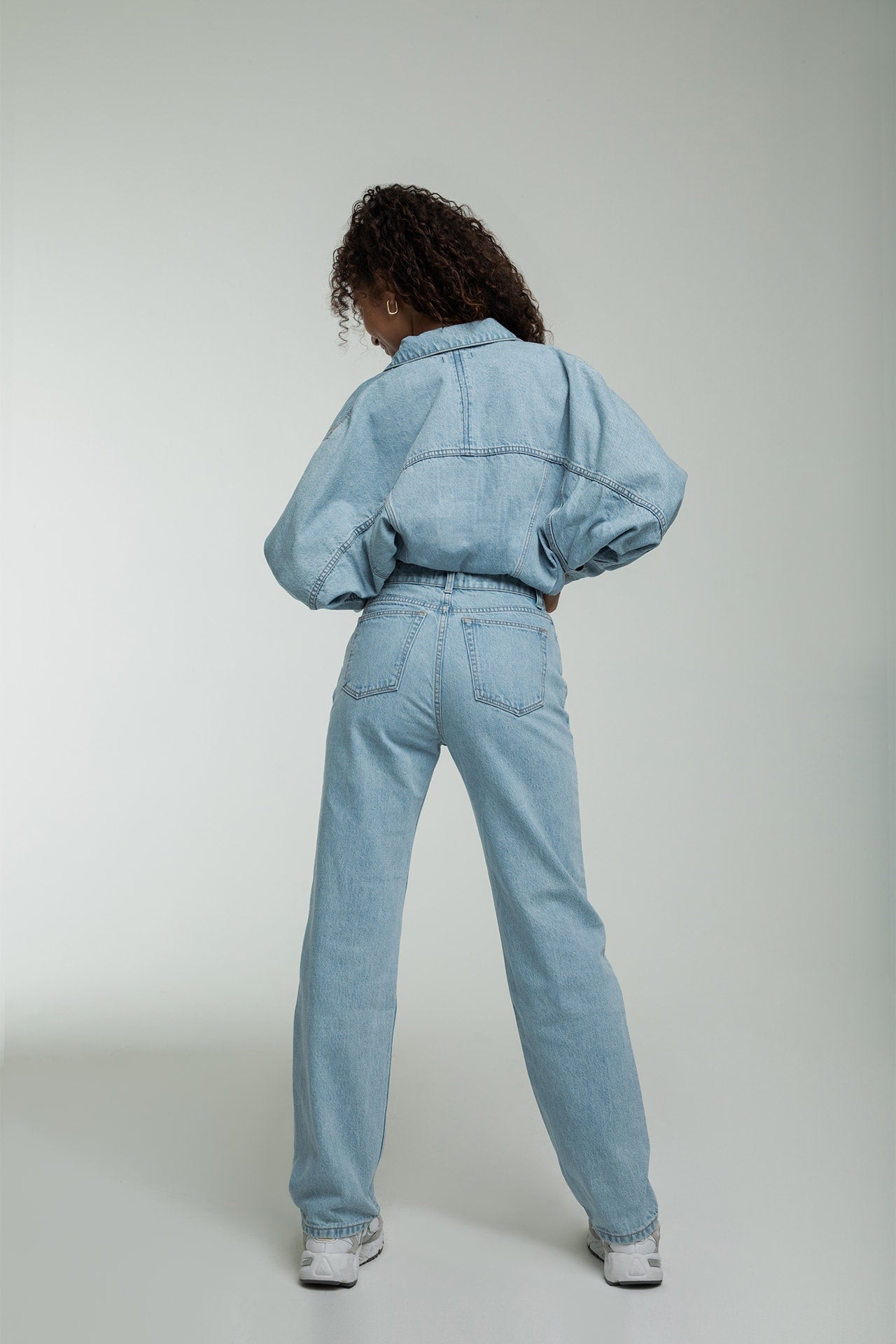 Low Rise Straight Fit Light Blue