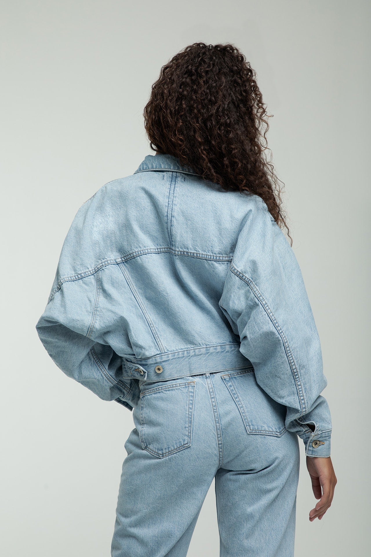 Low Rise Straight Fit Light Blue