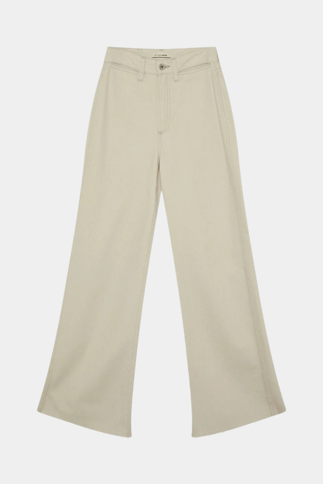 Rigid Wide Leg  - Made In USA Model Ecru