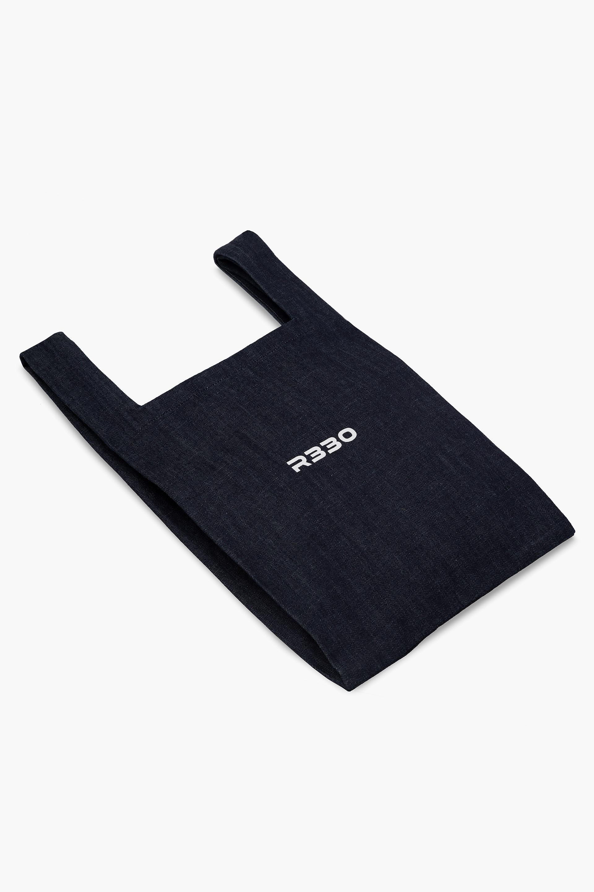 DENIM MARCHE BAG MEDIUM - Blue folded