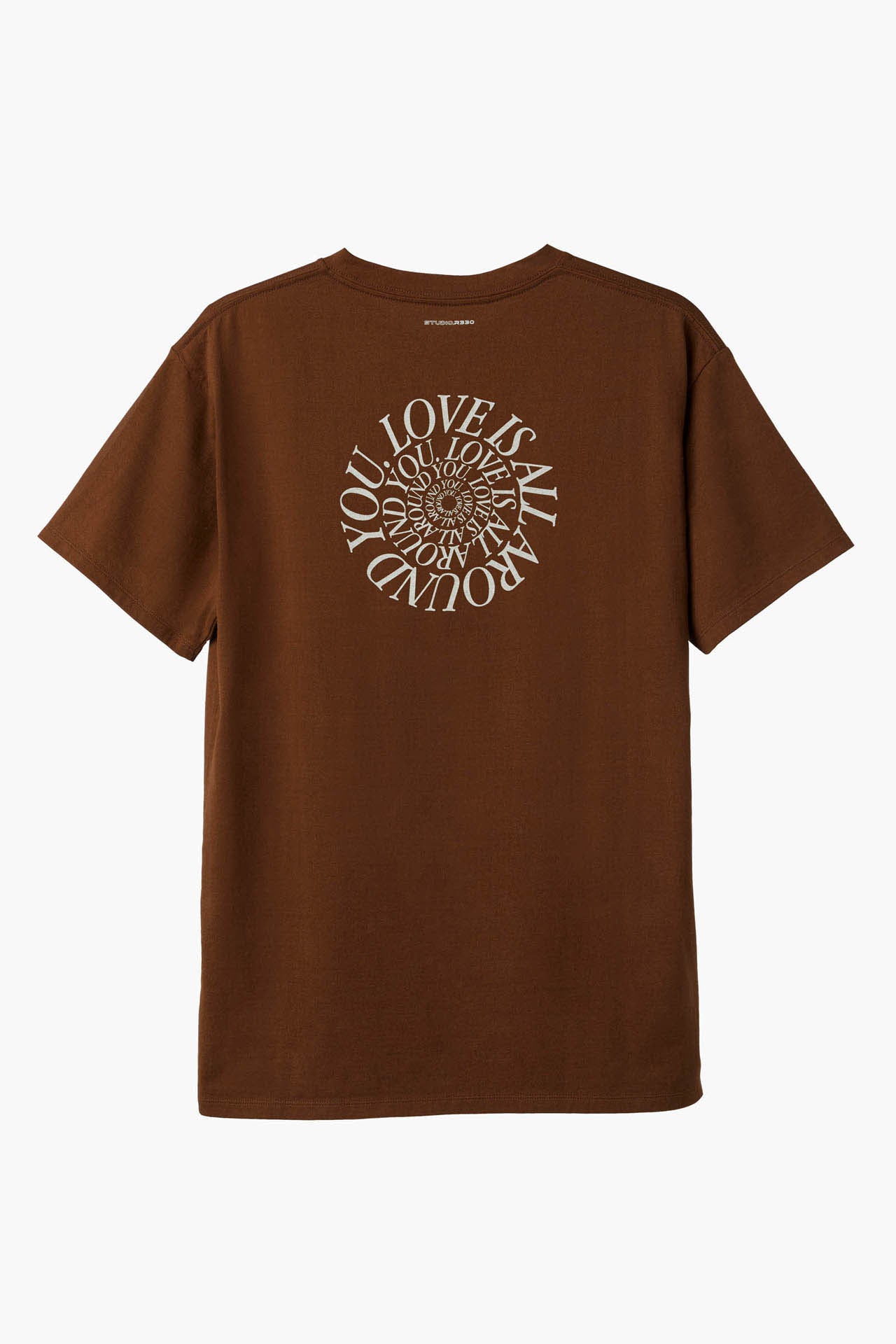 Unisex "Love is all around you" Graphic Tee Brown