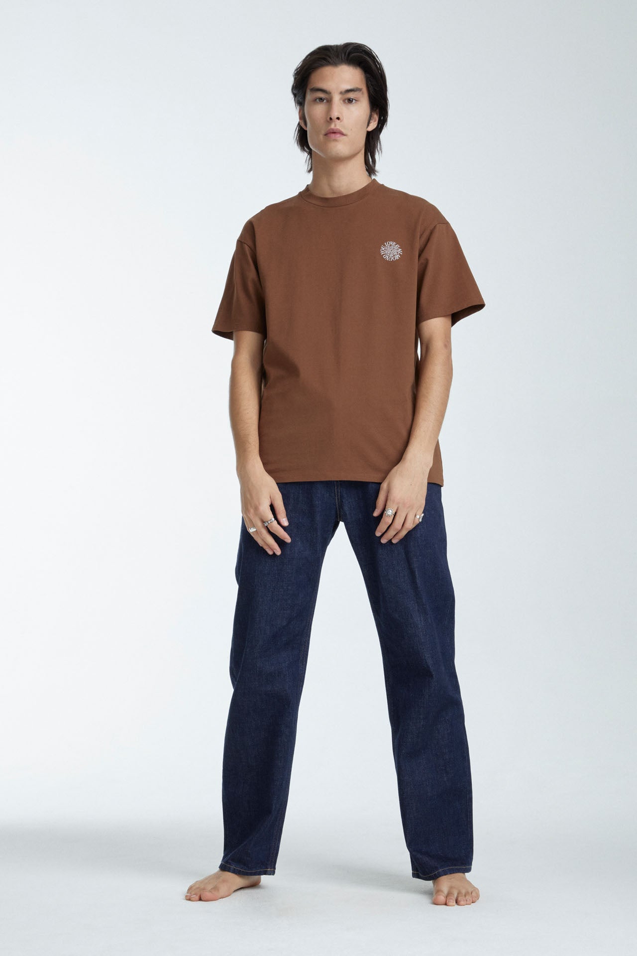 Unisex "Love is all around you" Graphic Tee Brown