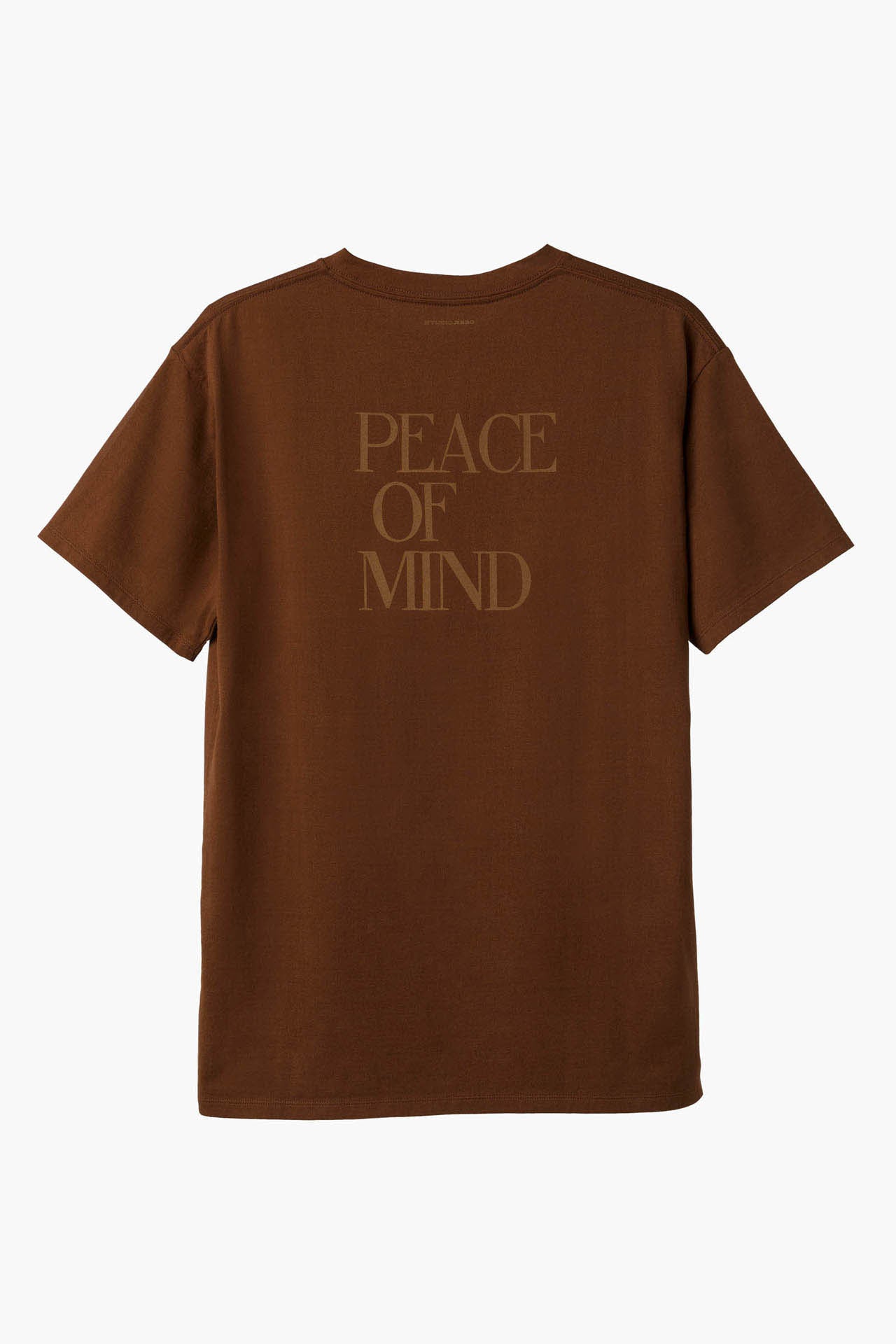 UNISEX "PEACE OF MIND" GRAPHIC TEE Brown