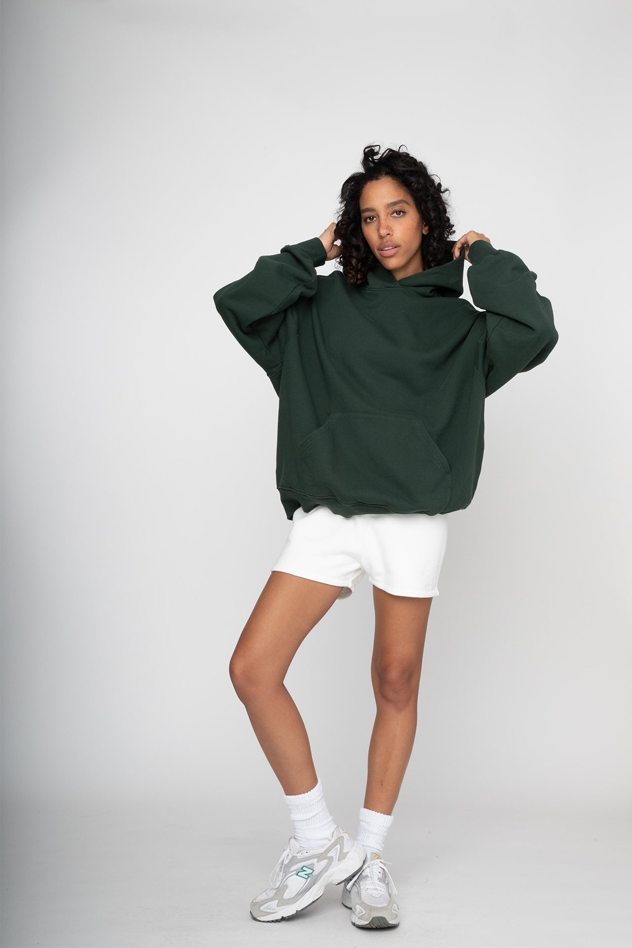 Unisex Oversized Pullover Hoodie Green