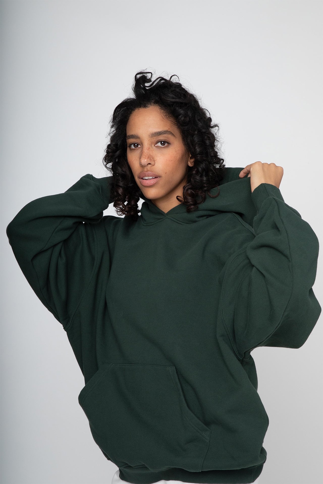 Unisex Oversized Pullover Hoodie Green